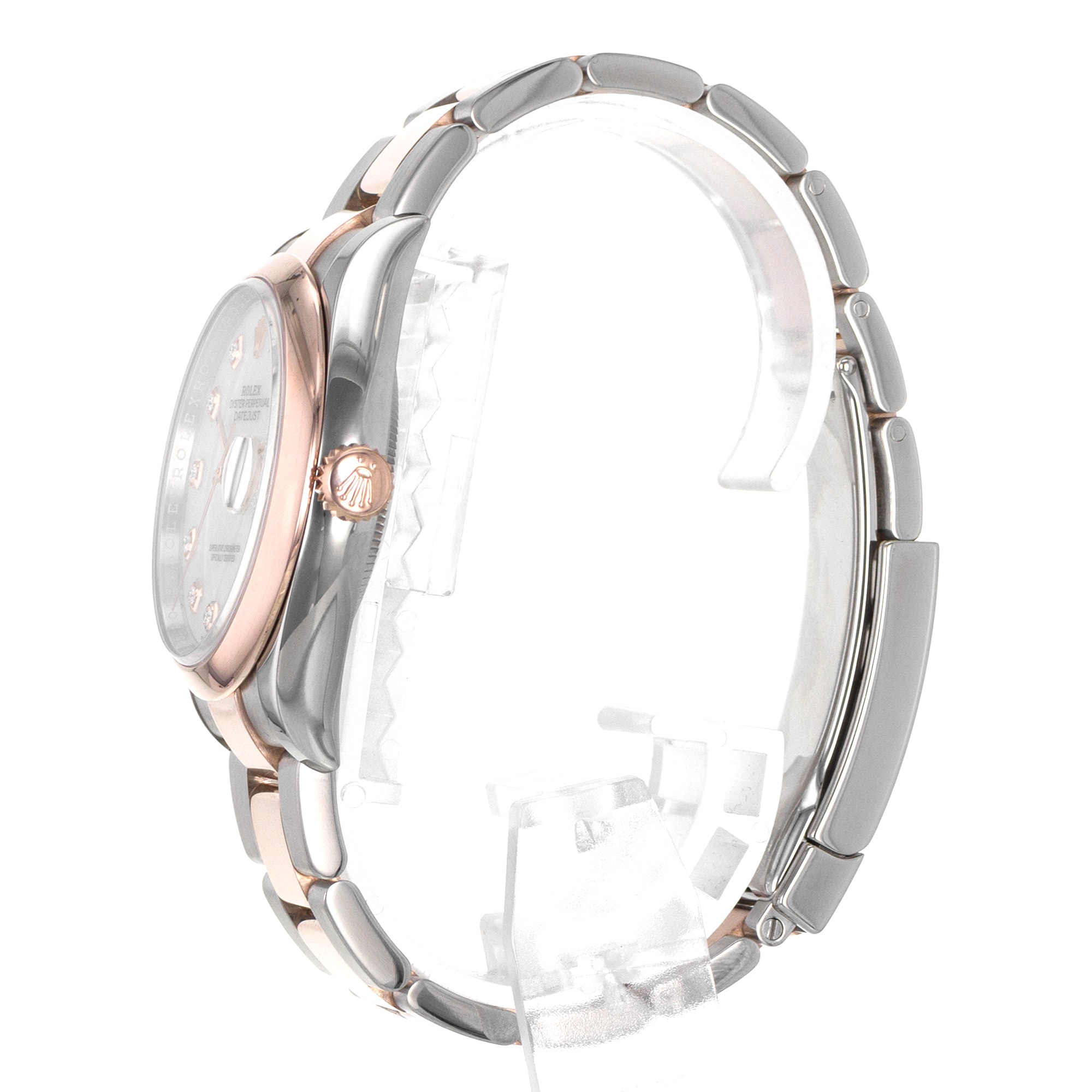 Rolex Datejust 36 126201 Diamond Mother of Pearl Steel 18k Rose Mens Watch 2018