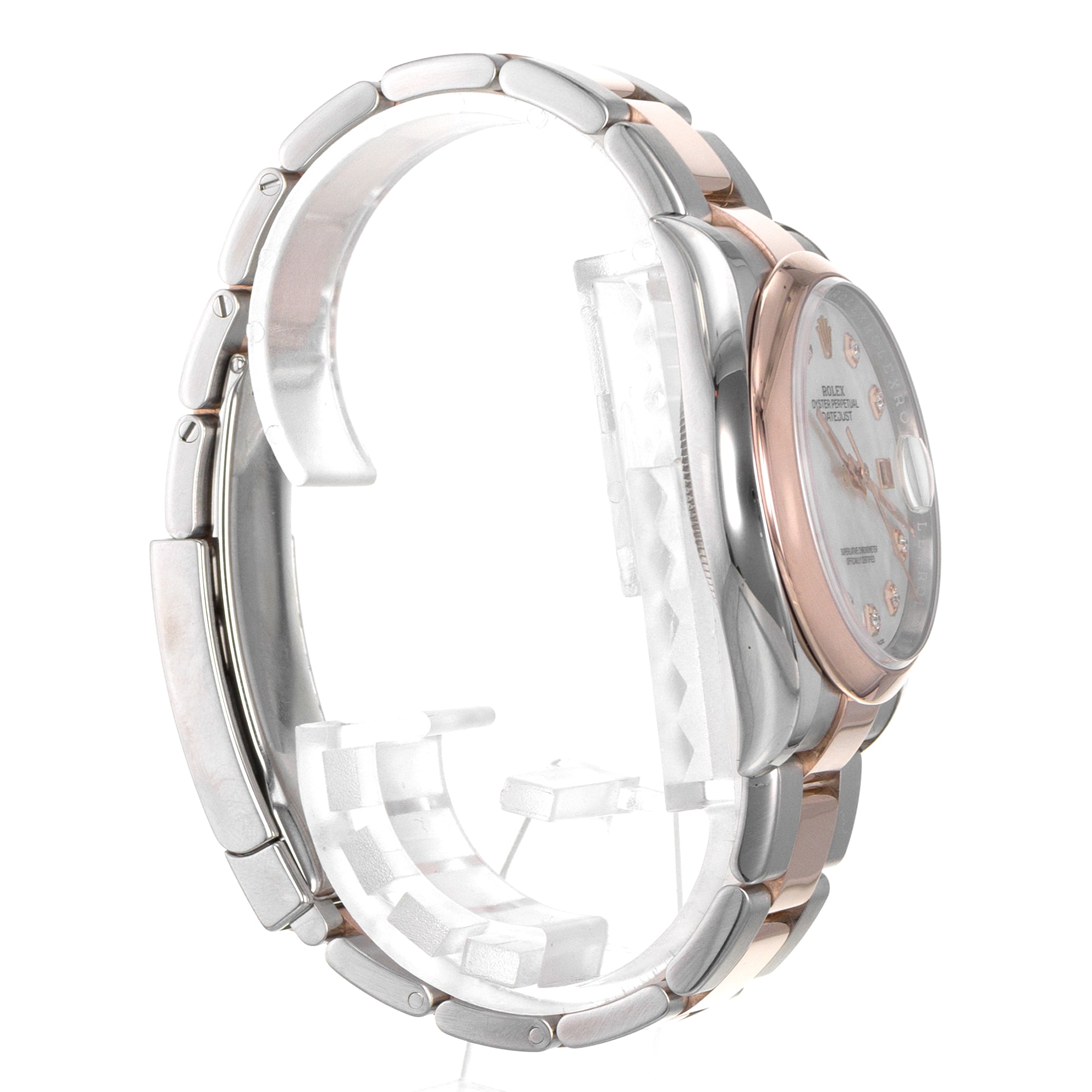 Rolex Datejust 36 126201 Diamond Mother of Pearl Steel 18k Rose Mens Watch 2018