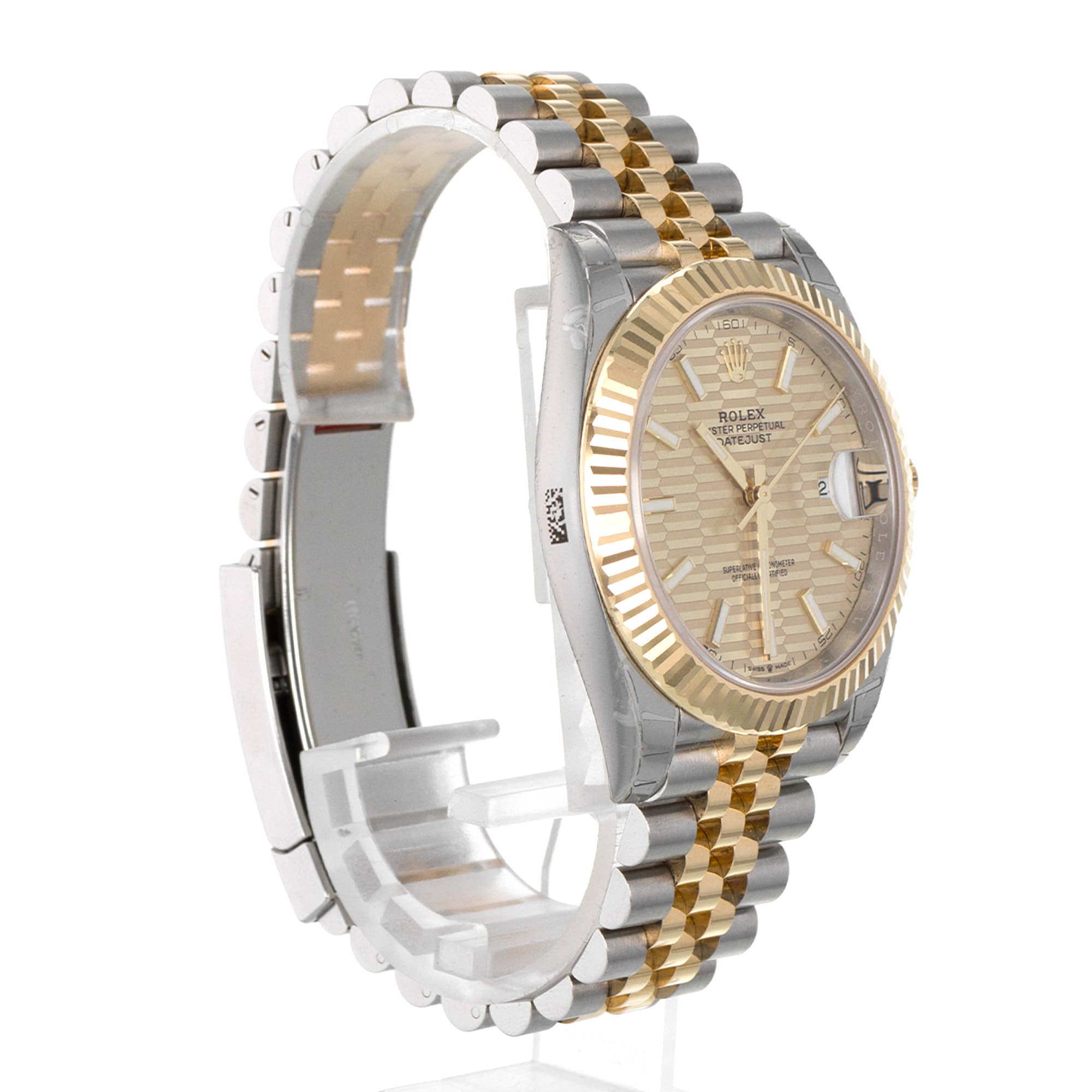 Rolex Datejust 41 126333 Flutied Motif Dial Yellow Gold Jubilee Mens Watch
