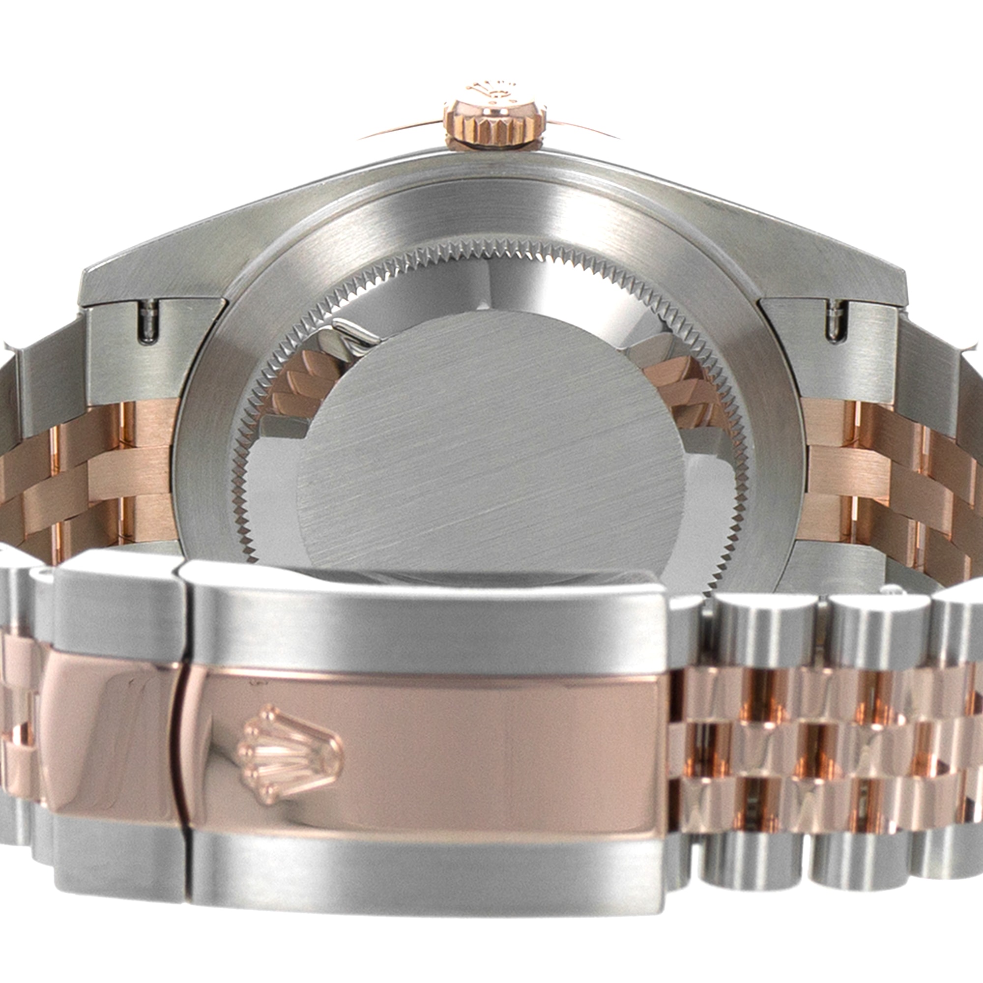 Rolex Datejust 41 126331 Chocolate Brown Fluted Steel Rose Gold Mens Watch