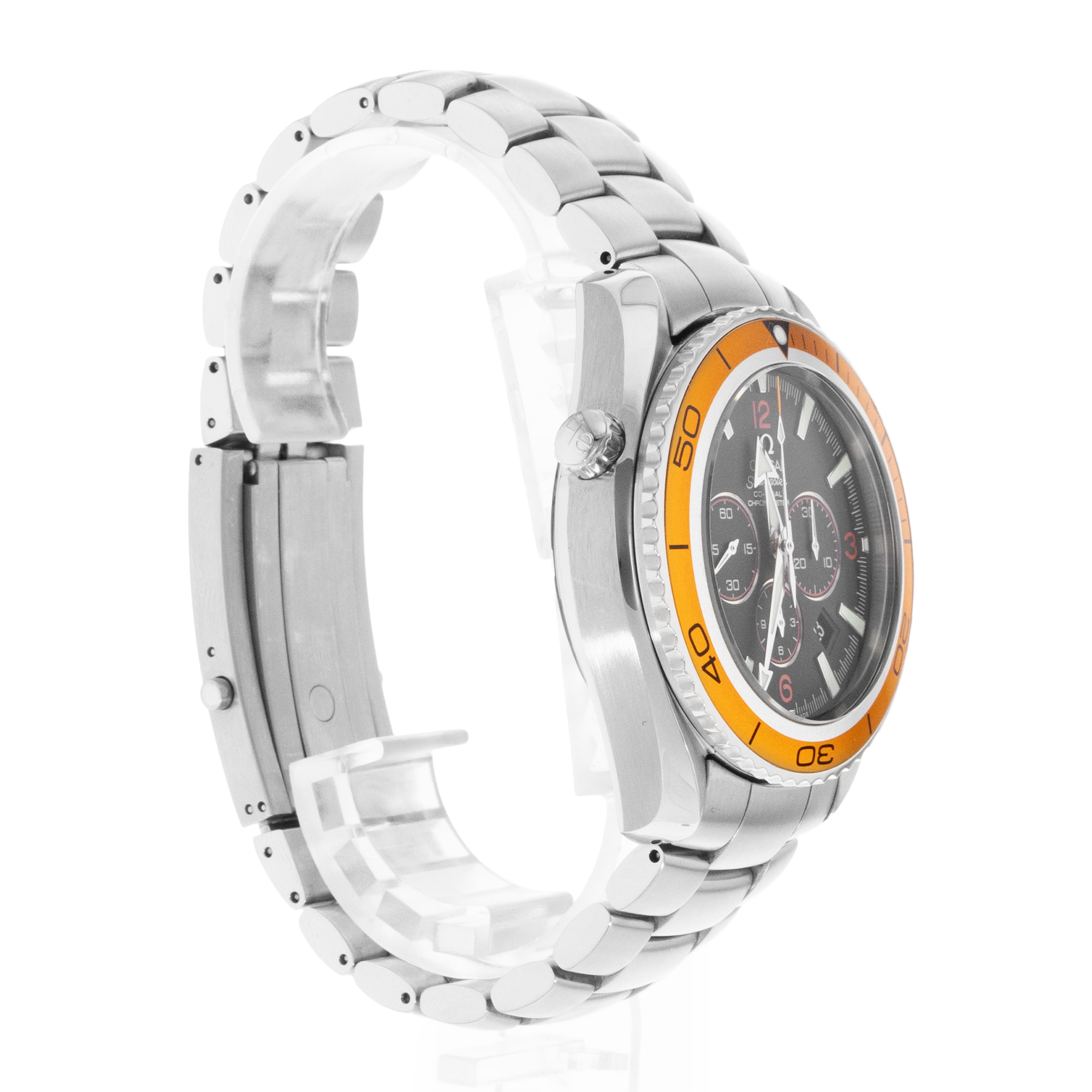Omega Seamaster Planet Ocean Chronograph 22185000 45mm Steel Mens Watch 2007