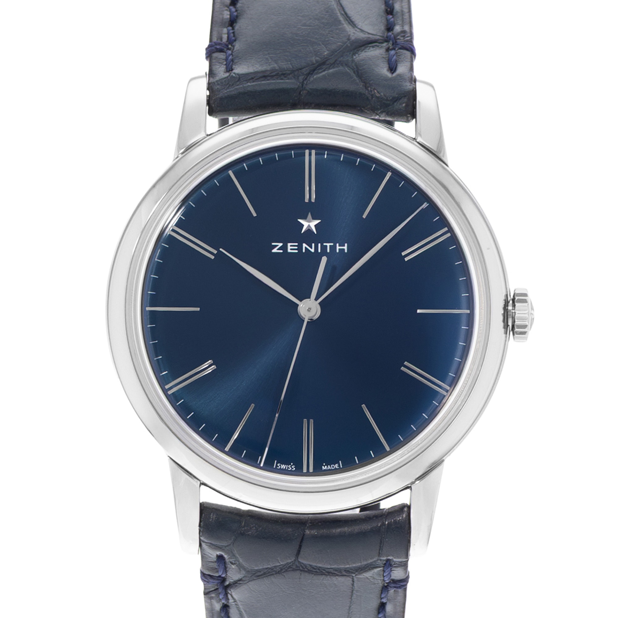 Zenith Elite 03.2290.679/51.C700 39mm Blue Dial Steel Mens Watch