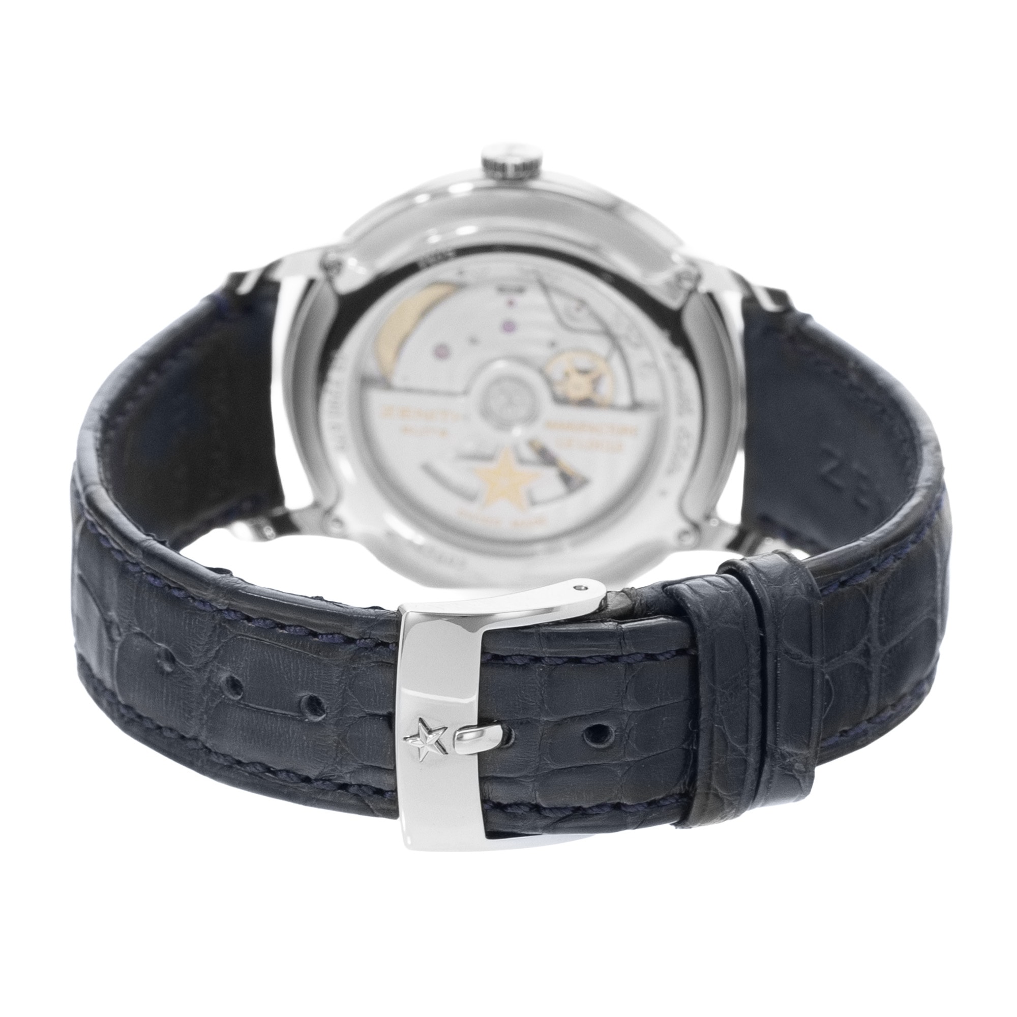 Zenith Elite 03.2290.679/51.C700 39mm Blue Dial Steel Mens Watch