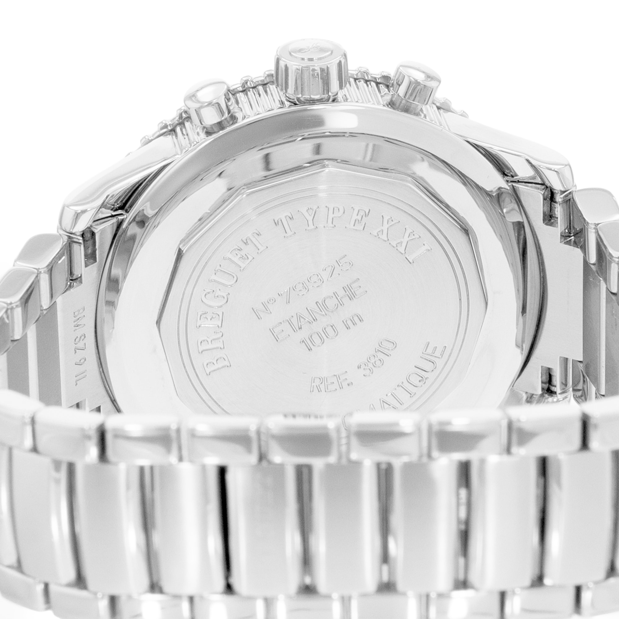 Breguet Type XX - XXI - XXII 3810ST/92/9ZU 42mm Ruthenium Dial Steel Mens Watch