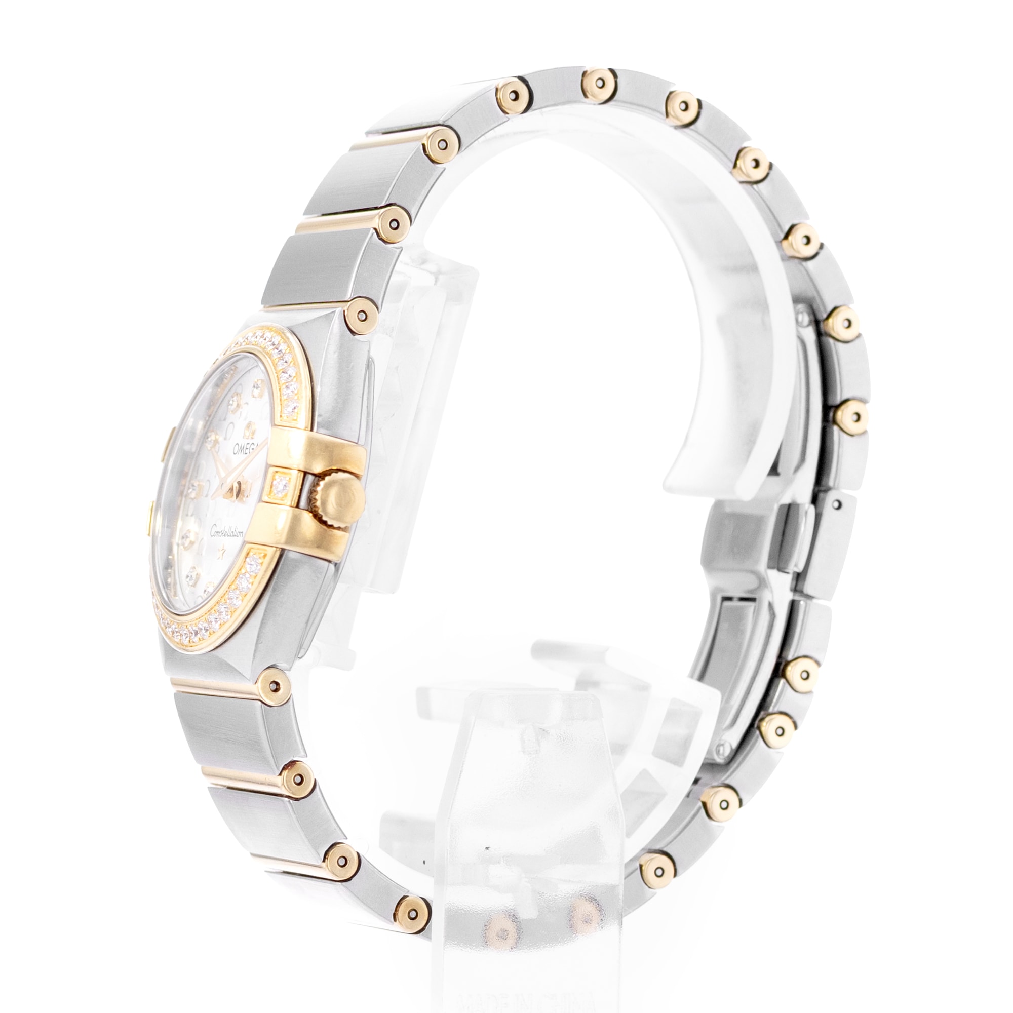 Omega Constellation Quartz 123.25.60.52.002 27mm Diamonds Steel Yellow Gold