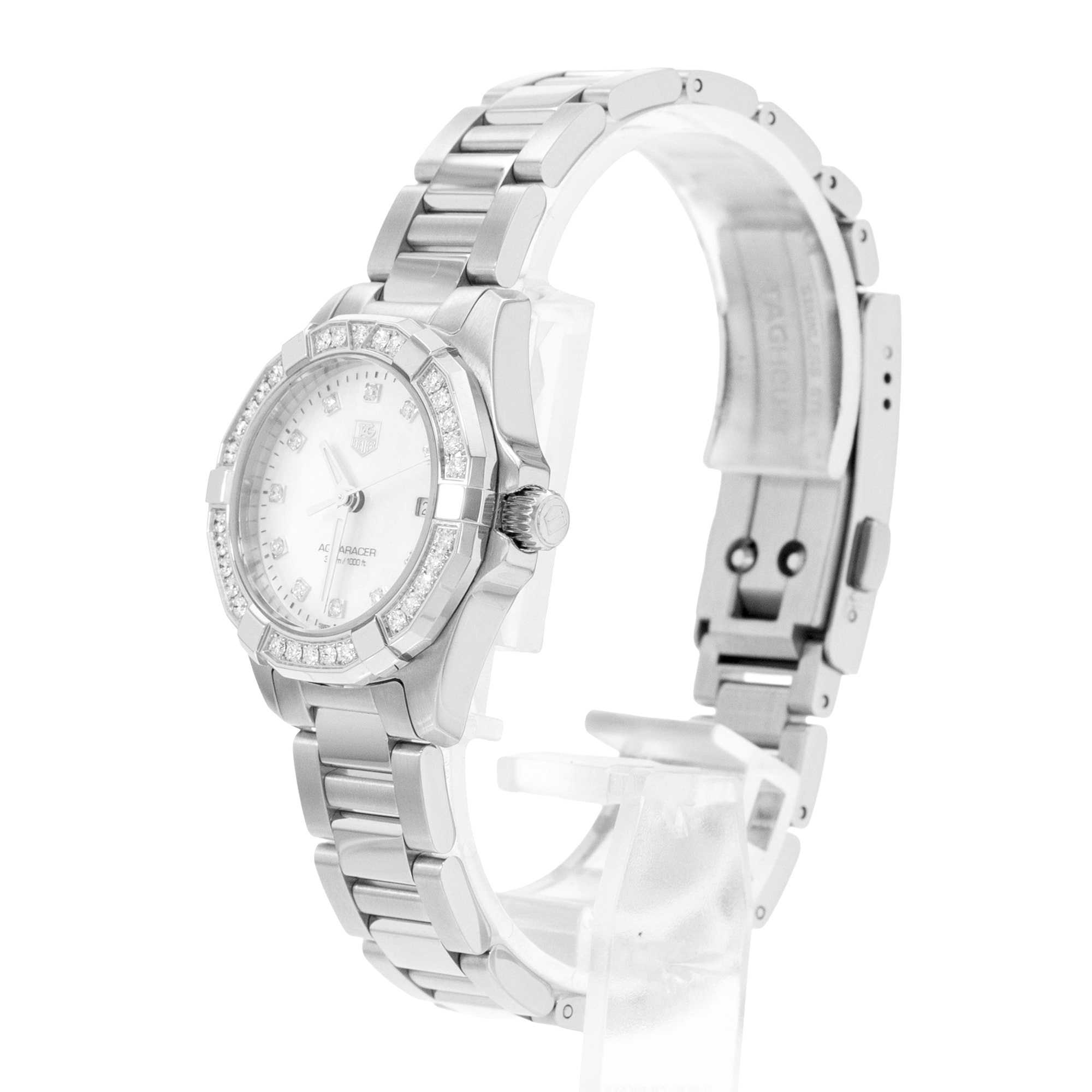 Tag Heuer Aquaracer Lady WAY1414.BA0920 Factory Diamond MOP Steel Watch 2015