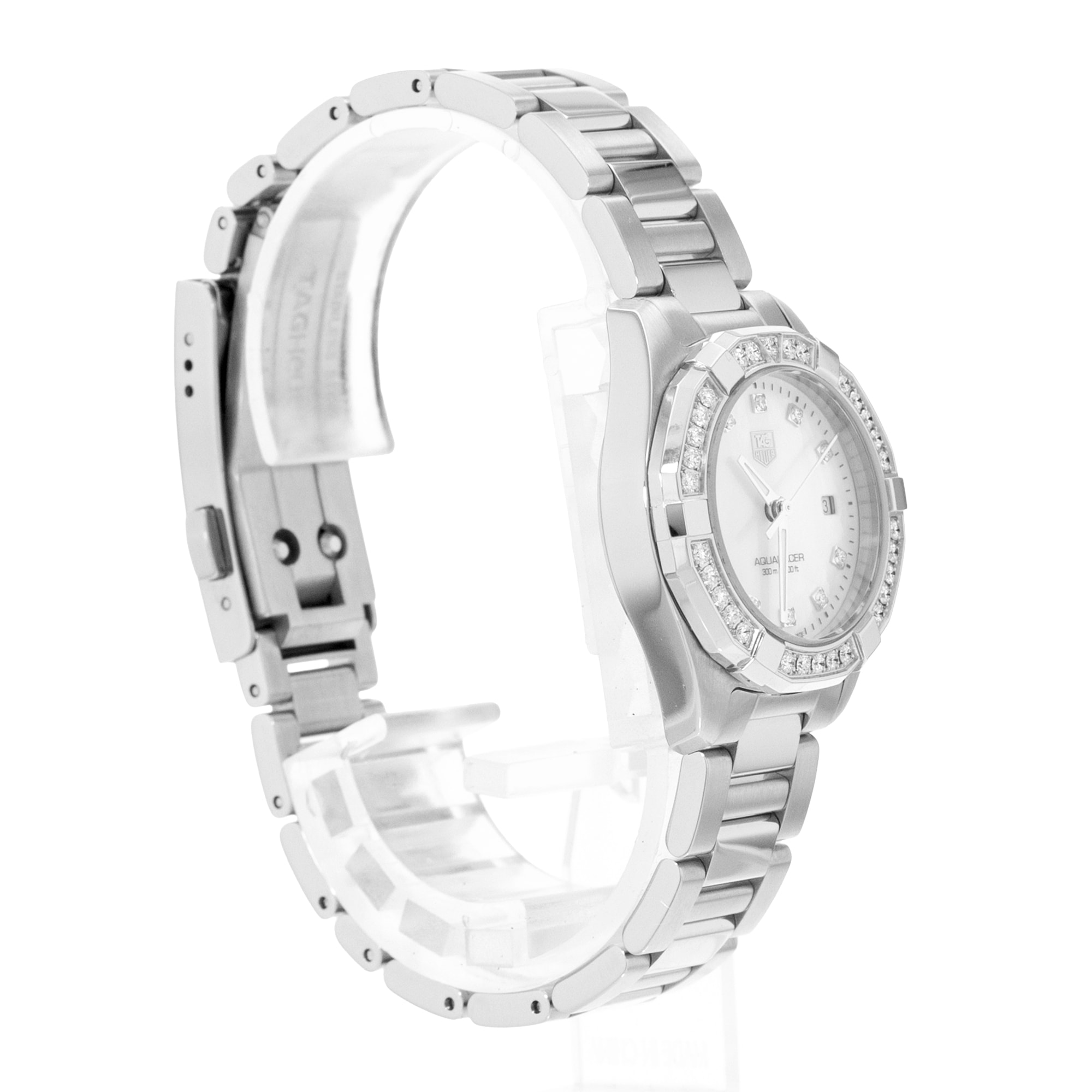 Tag Heuer Aquaracer Lady WAY1414.BA0920 Factory Diamond MOP Steel Watch 2015