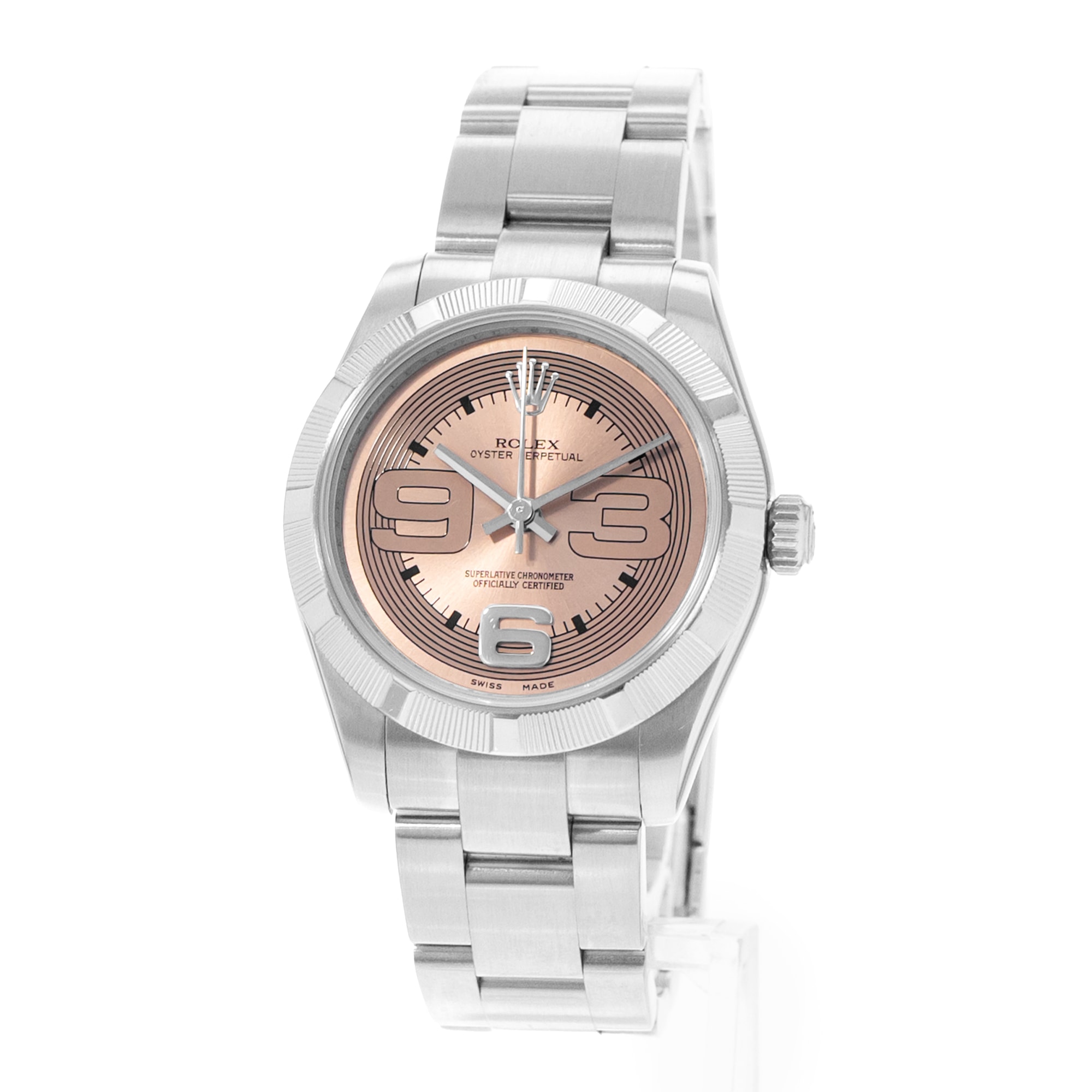 Rolex Oyster Perpetual 31 177210 Pink Salmon Dial Steel Oyster Ladies Watch