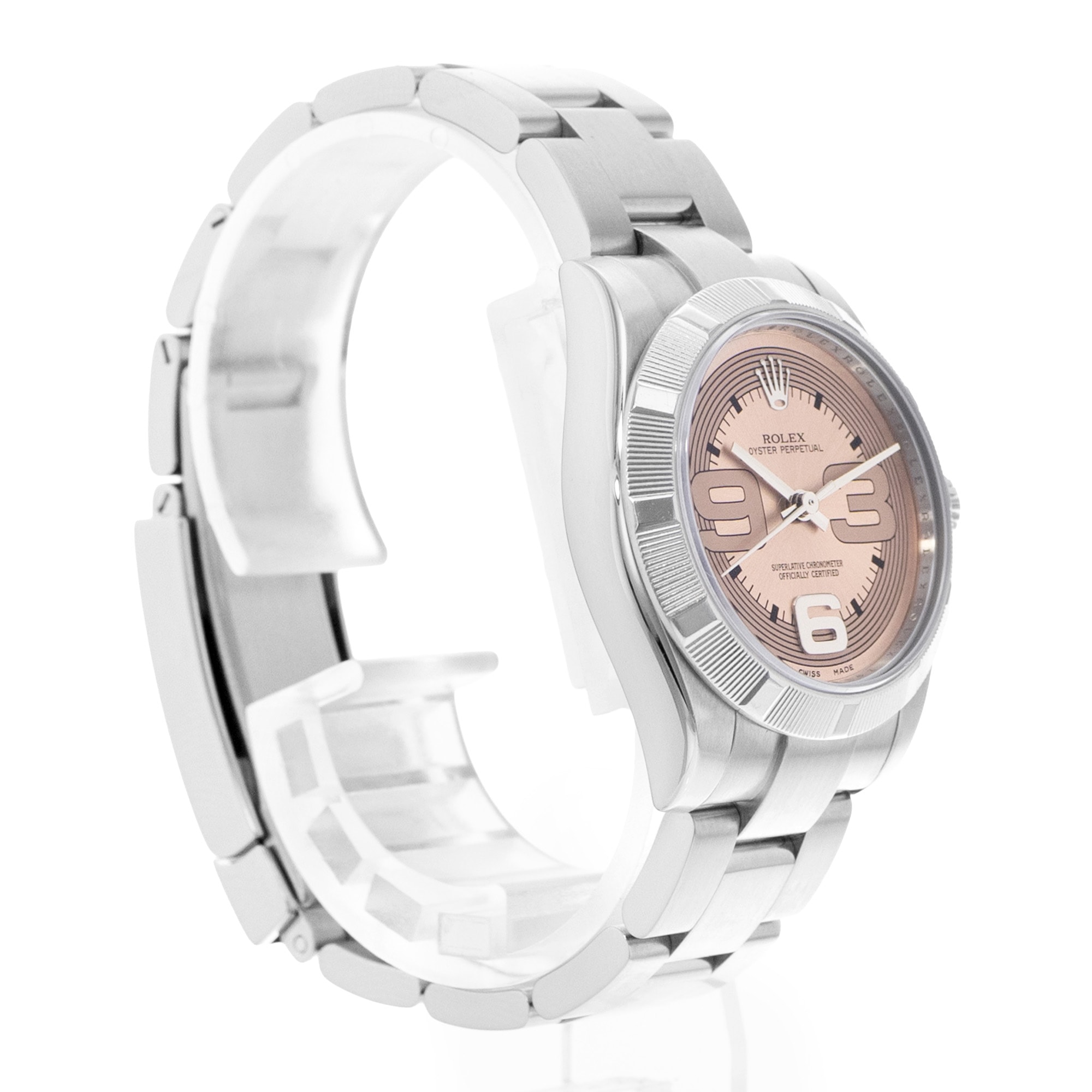 Rolex Oyster Perpetual 31 177210 Pink Salmon Dial Steel Oyster Ladies Watch
