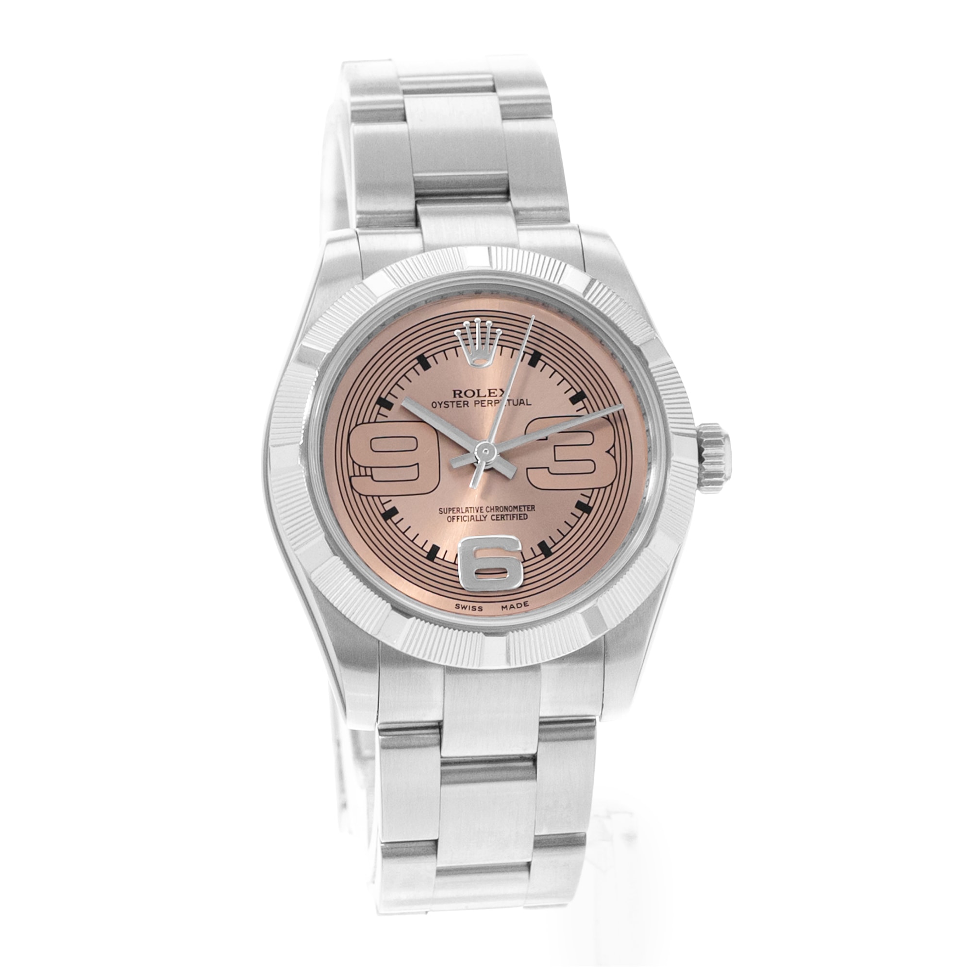 Rolex Oyster Perpetual 31 177210 Pink Salmon Dial Steel Oyster Ladies Watch