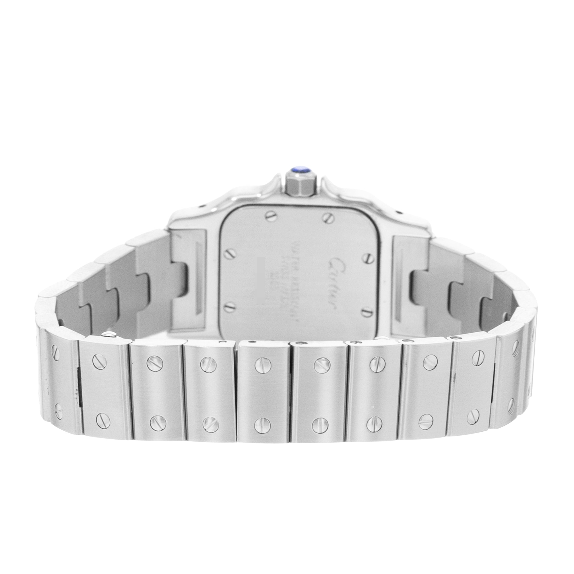 Cartier Santos Galbee W20056D6 1565 24mm Small Silver Dial Steel Ladies Watch