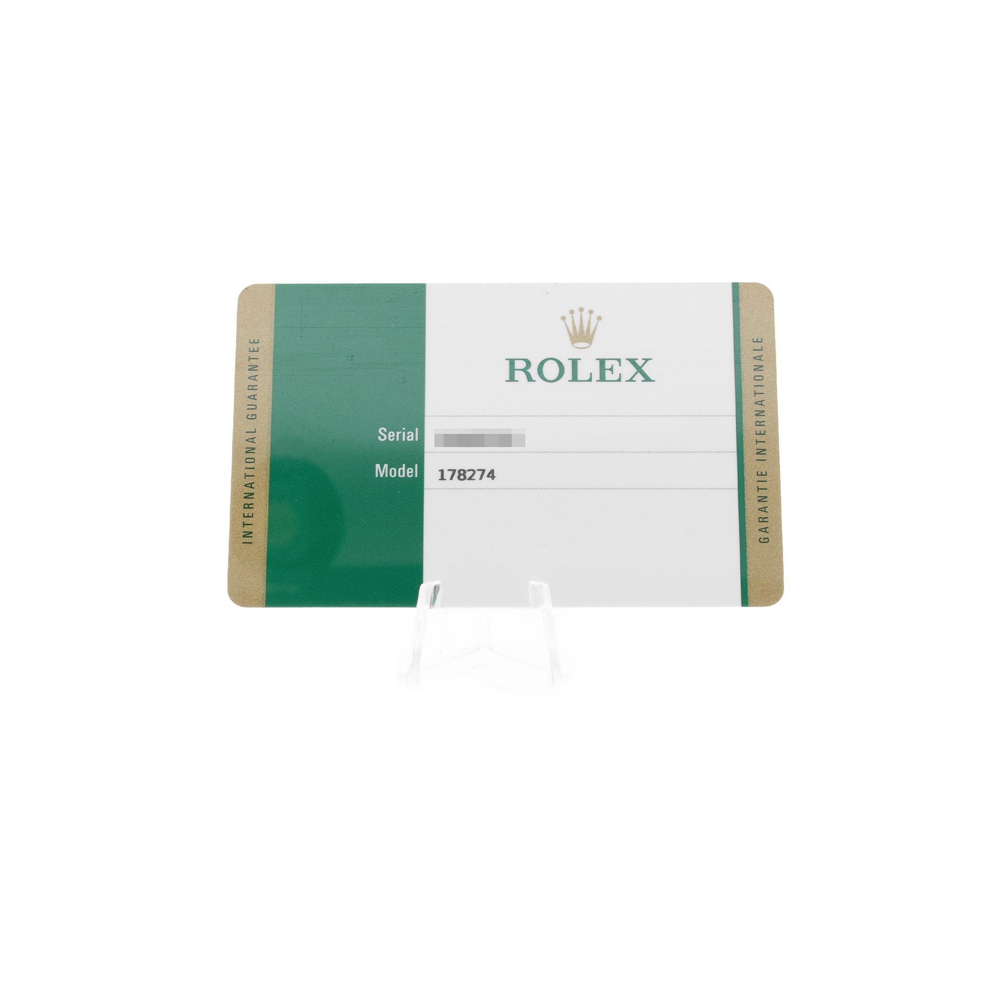 Rolex Datejust 31 178274 Pink Roman Dial Steel Ladies Watch Card 2019