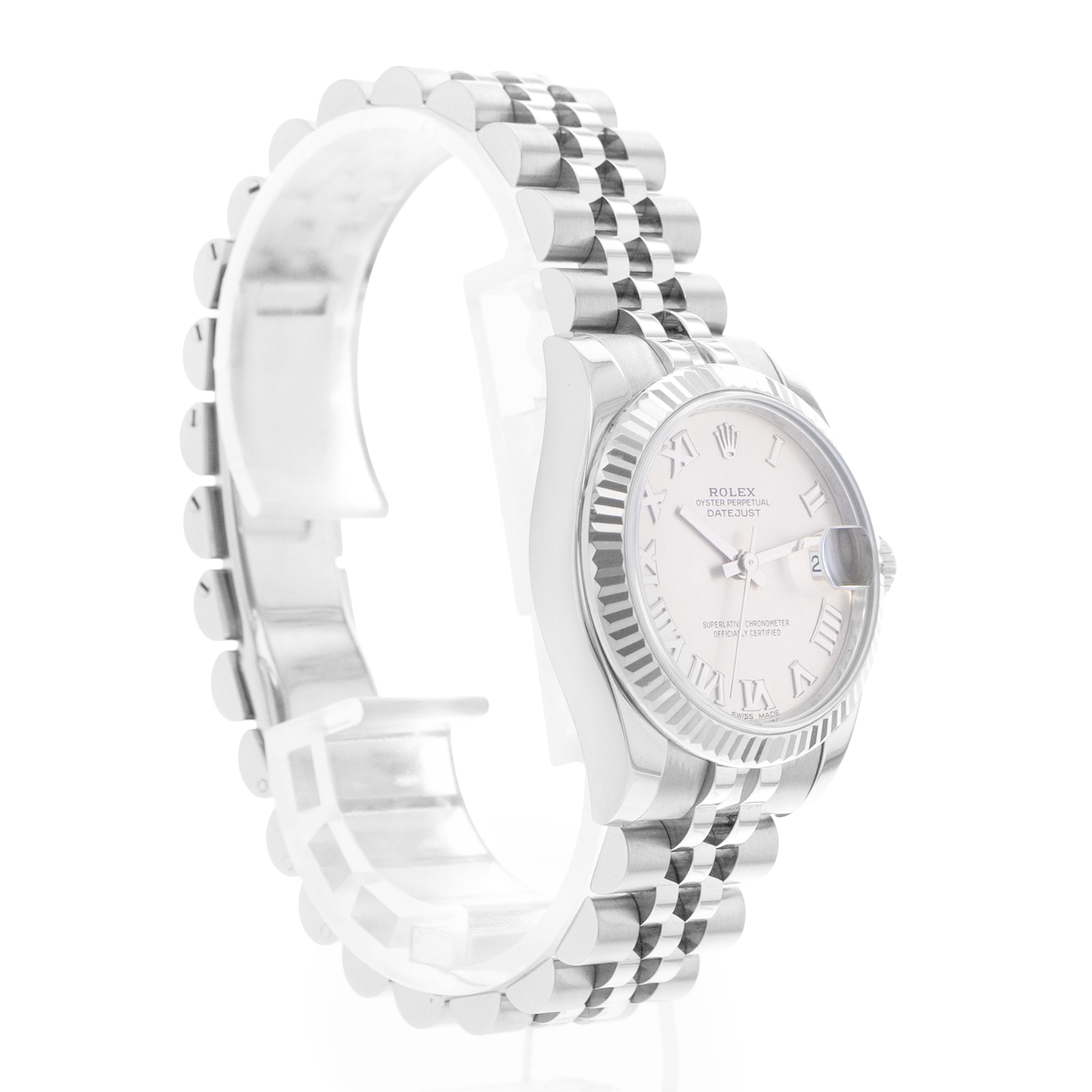 Rolex Datejust 31 178274 Pink Roman Dial Steel Ladies Watch Card 2019