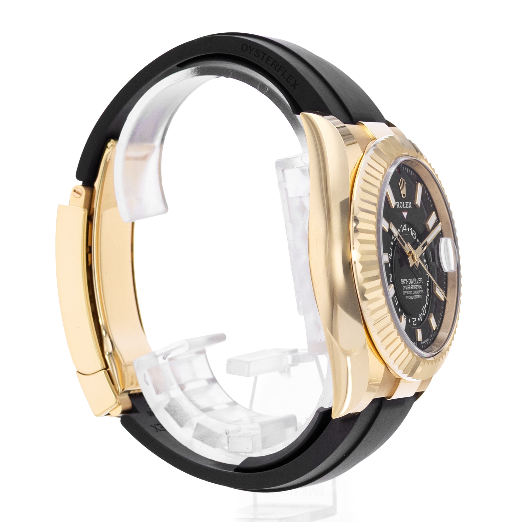 Rolex Sky-Dweller 336238 42mm Black Dial 18k Yellow Gold Mens Watch Card 2025