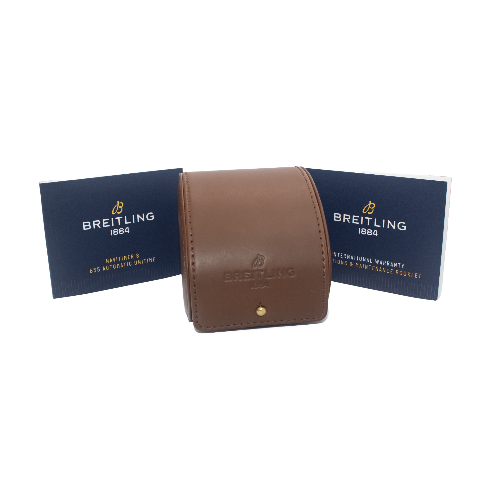 Breitling Aviator 8 AB3521U01G1A1 43mm Silver Dial Steel Mens Watch Box Card