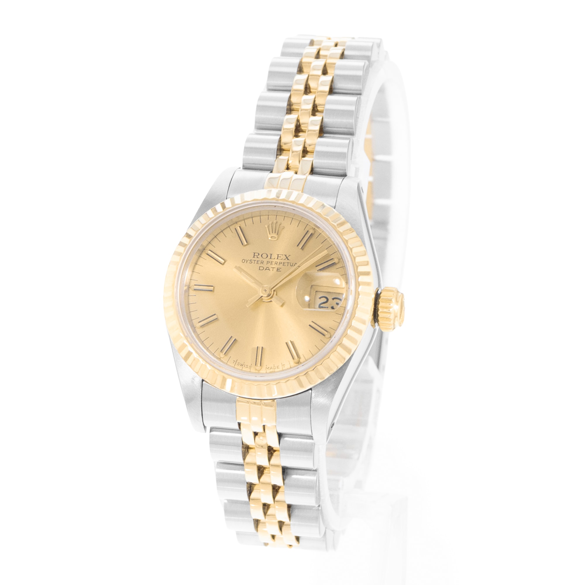 Rolex Datejust 26 69173 Vintage Champagne Steel Yellow Gold Ladies Watch