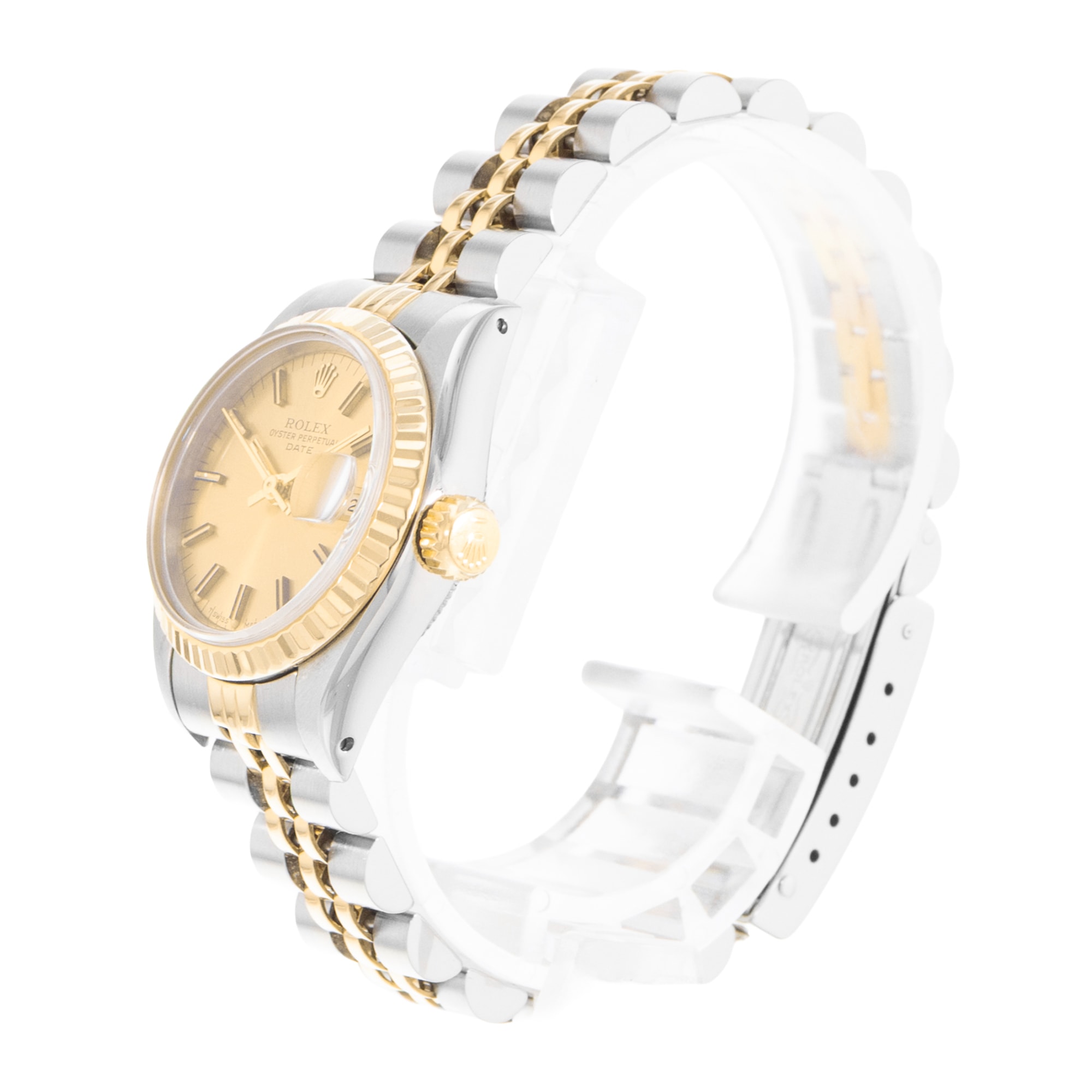 Rolex Datejust 26 69173 Vintage Champagne Steel Yellow Gold Ladies Watch