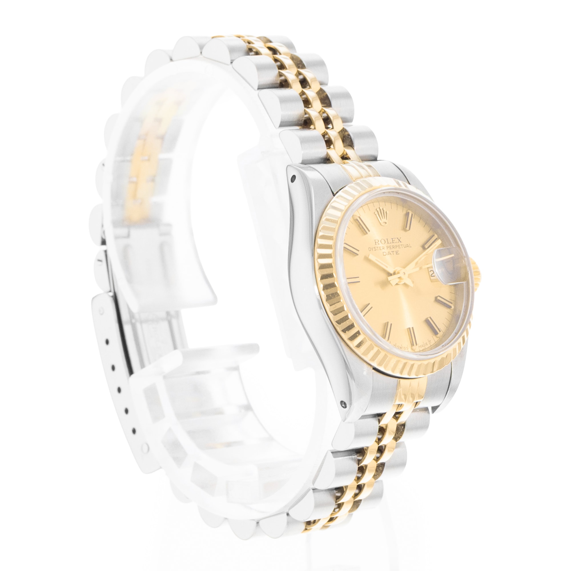 Rolex Datejust 26 69173 Vintage Champagne Steel Yellow Gold Ladies Watch