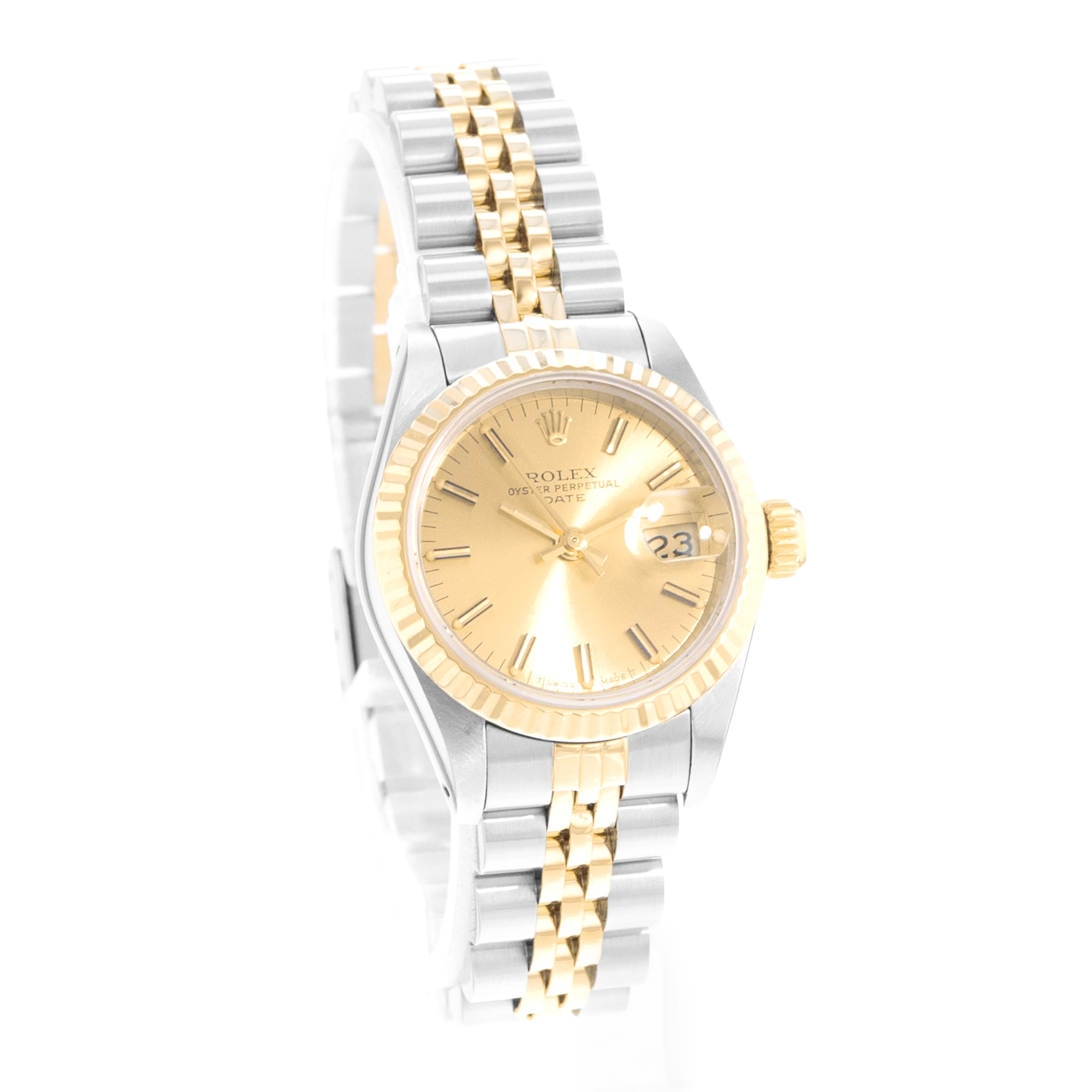 Rolex Datejust 26 69173 Vintage Champagne Steel Yellow Gold Ladies Watch