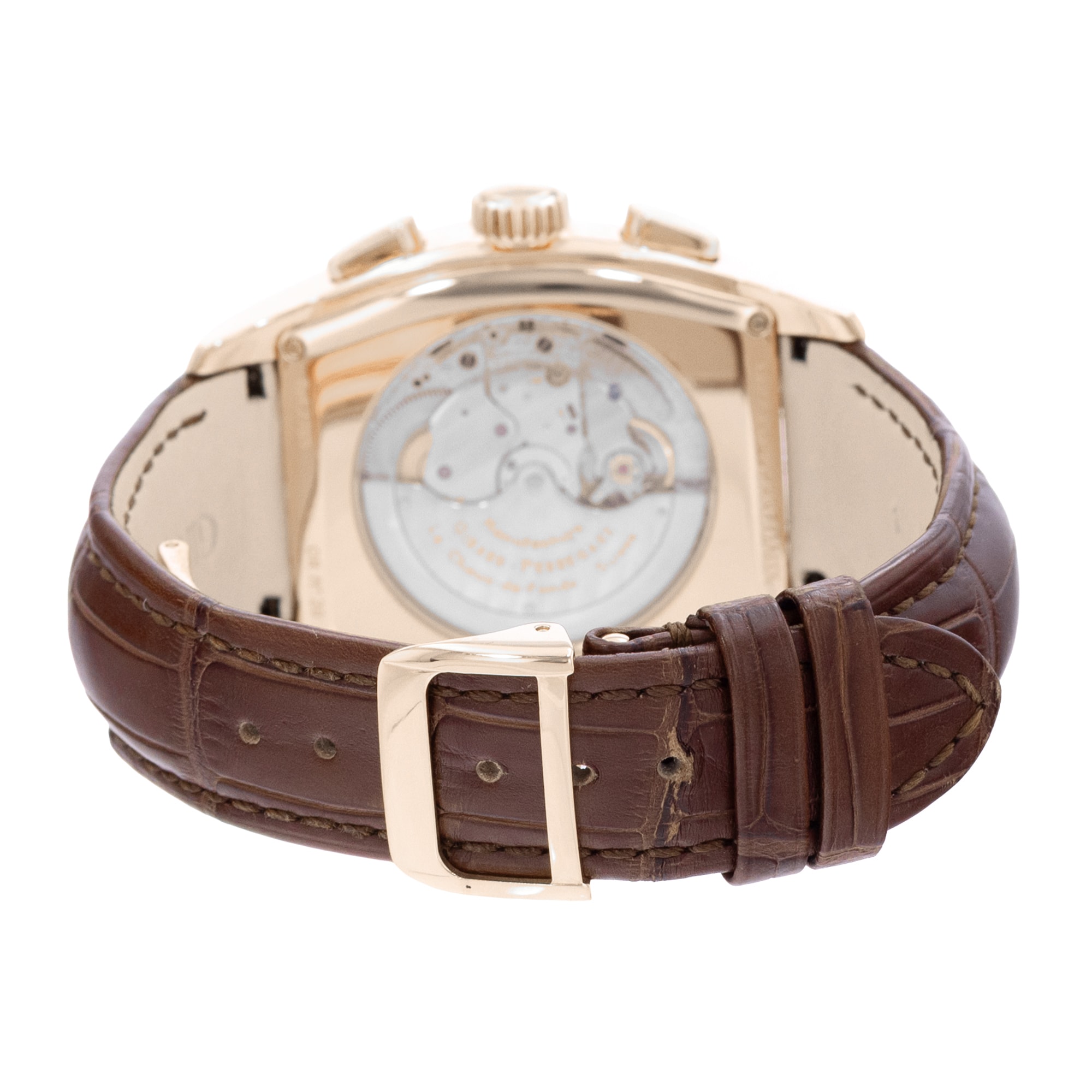 Girard Perregaux Richeville 2765 37mm White Rose Gold Automatic Mens Watch