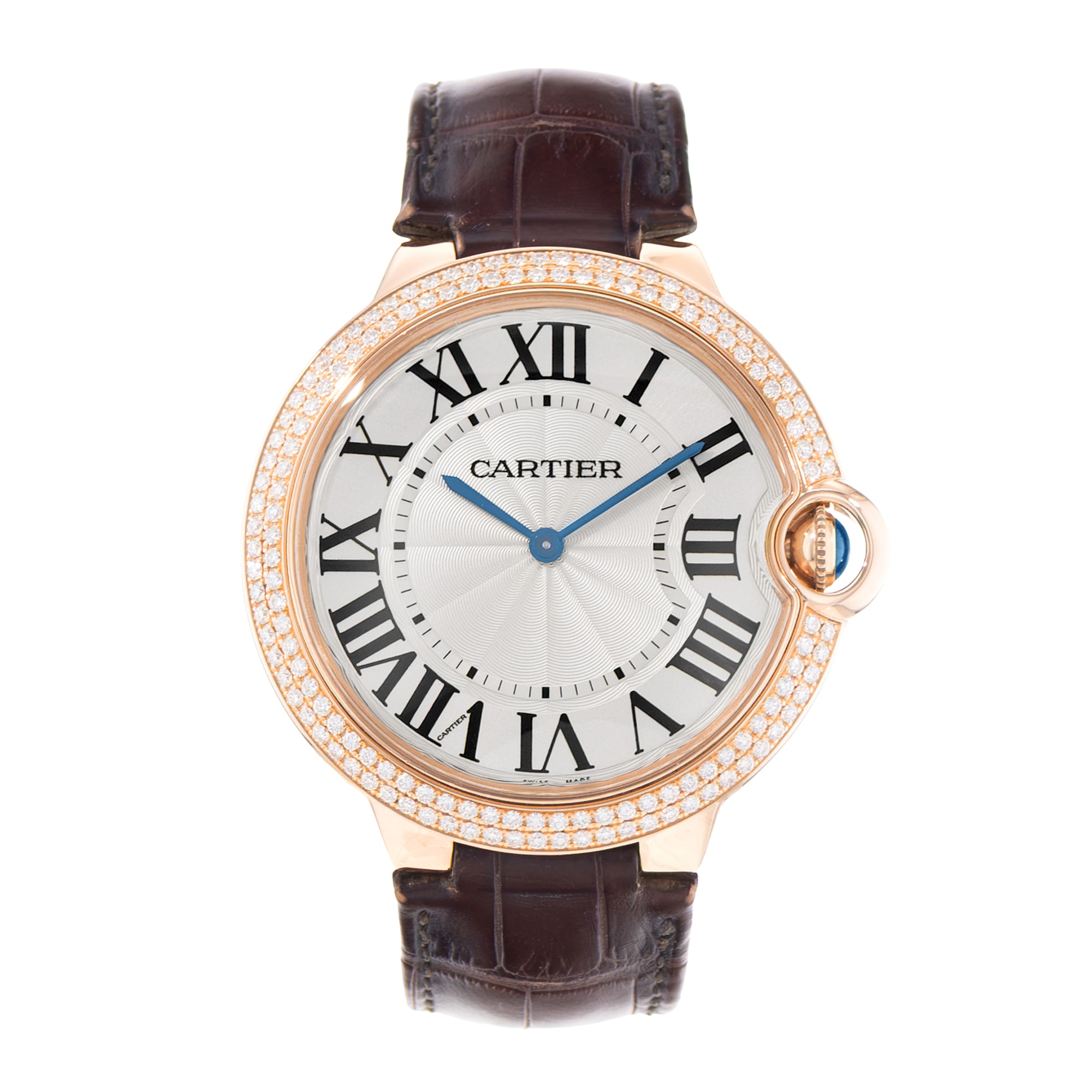 Cartier Ballon Bleu 40mm WE902055 2661 Silver Gold Diamond Ladies Watch Card 2017