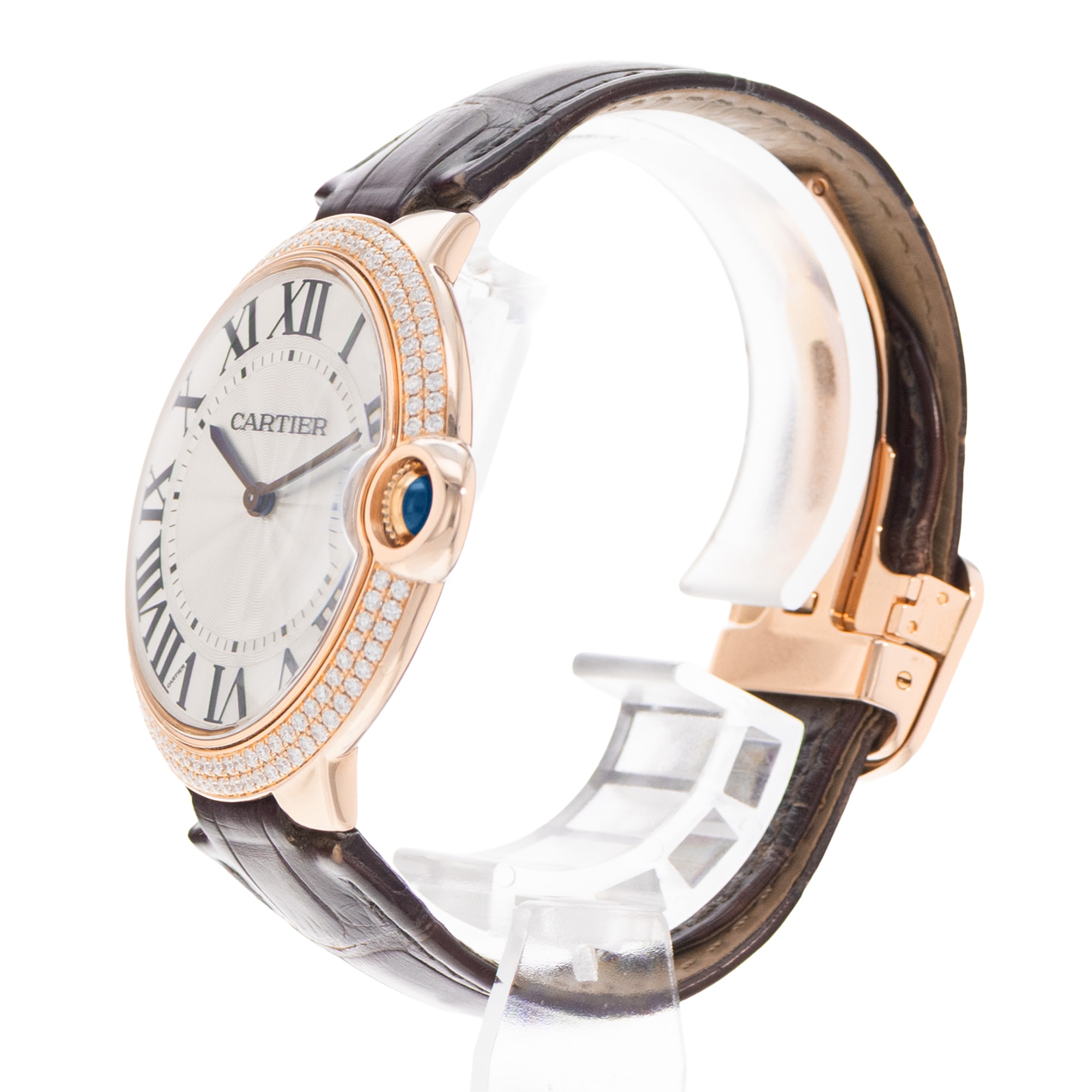 Cartier Ballon Bleu 40mm WE902055 2661 Silver Gold Diamond Ladies Watch Card 2017