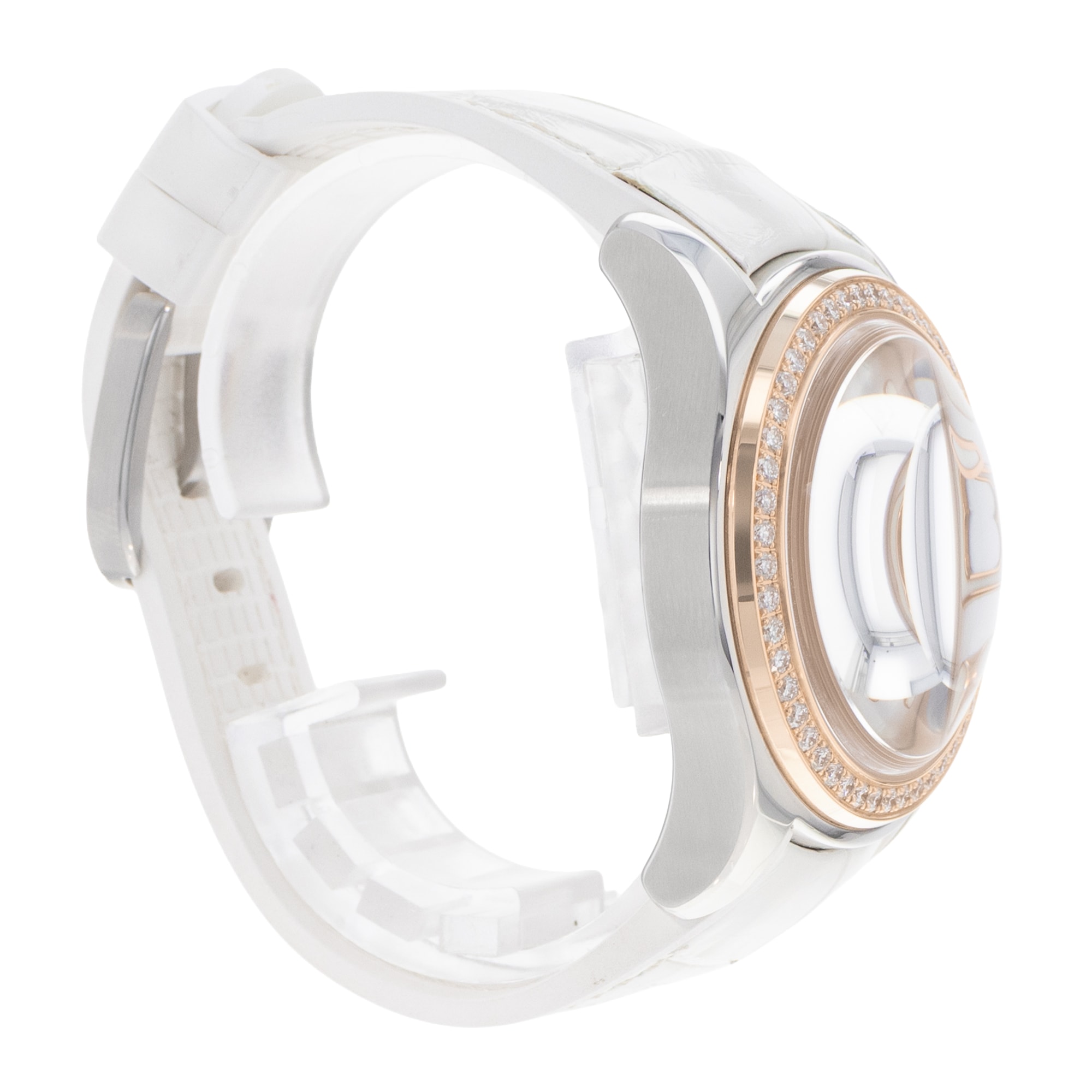 Corum Bubble L295/03052 42mm MOP Dial Steel Rose Gold Diamonds Ladies Watch