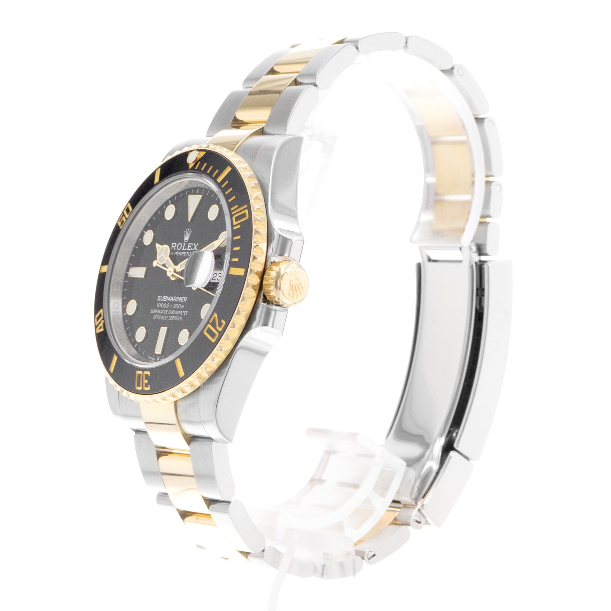 Rolex Submariner Date 126613 41mm Black Dial Steel Yellow Gold Mens Watch Card