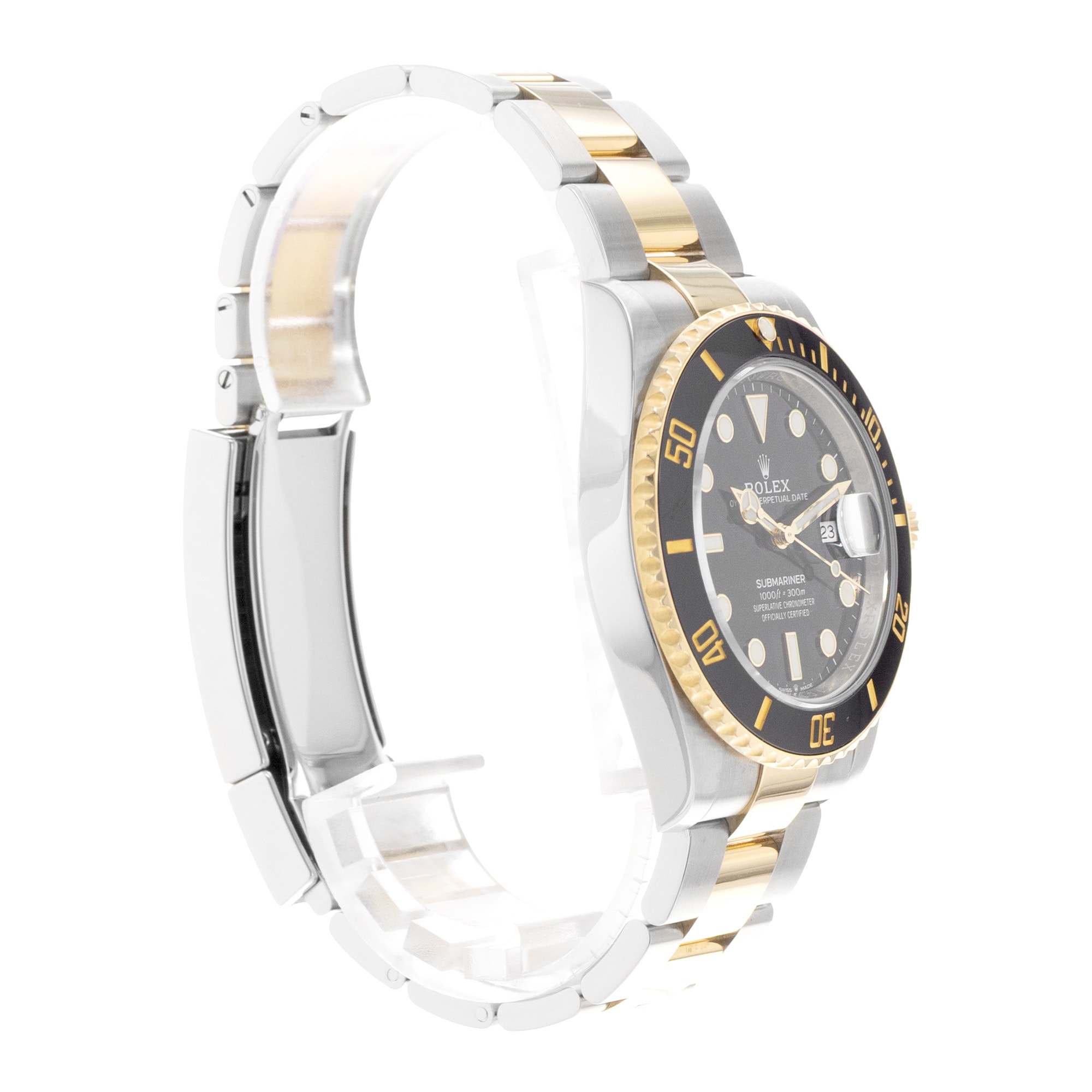 Rolex Submariner Date 126613 41mm Black Dial Steel Yellow Gold Mens Watch Card