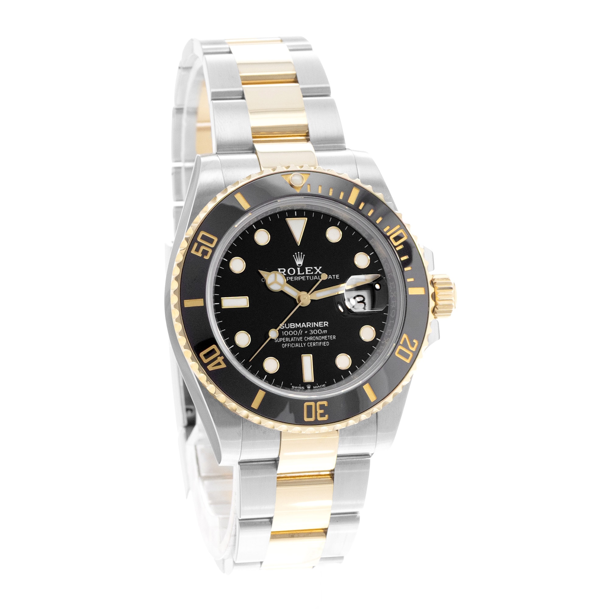 Rolex Submariner Date 126613 41mm Black Dial Steel Yellow Gold Mens Watch Card