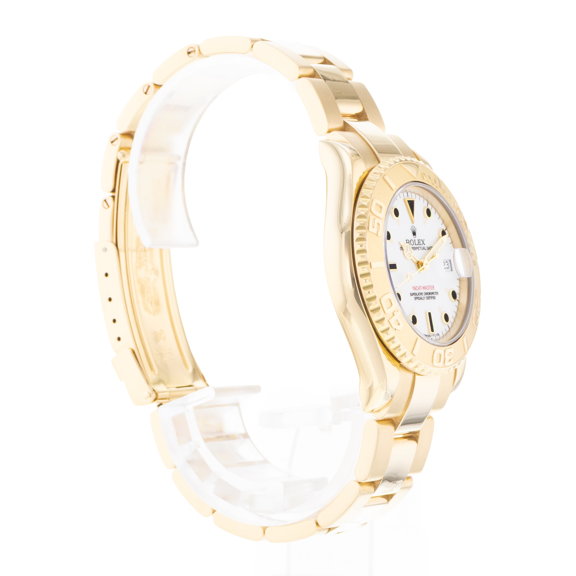 Rolex Yacht-Master 35 68628 Vintage 18k Yellow Gold Automatic Mens Watch