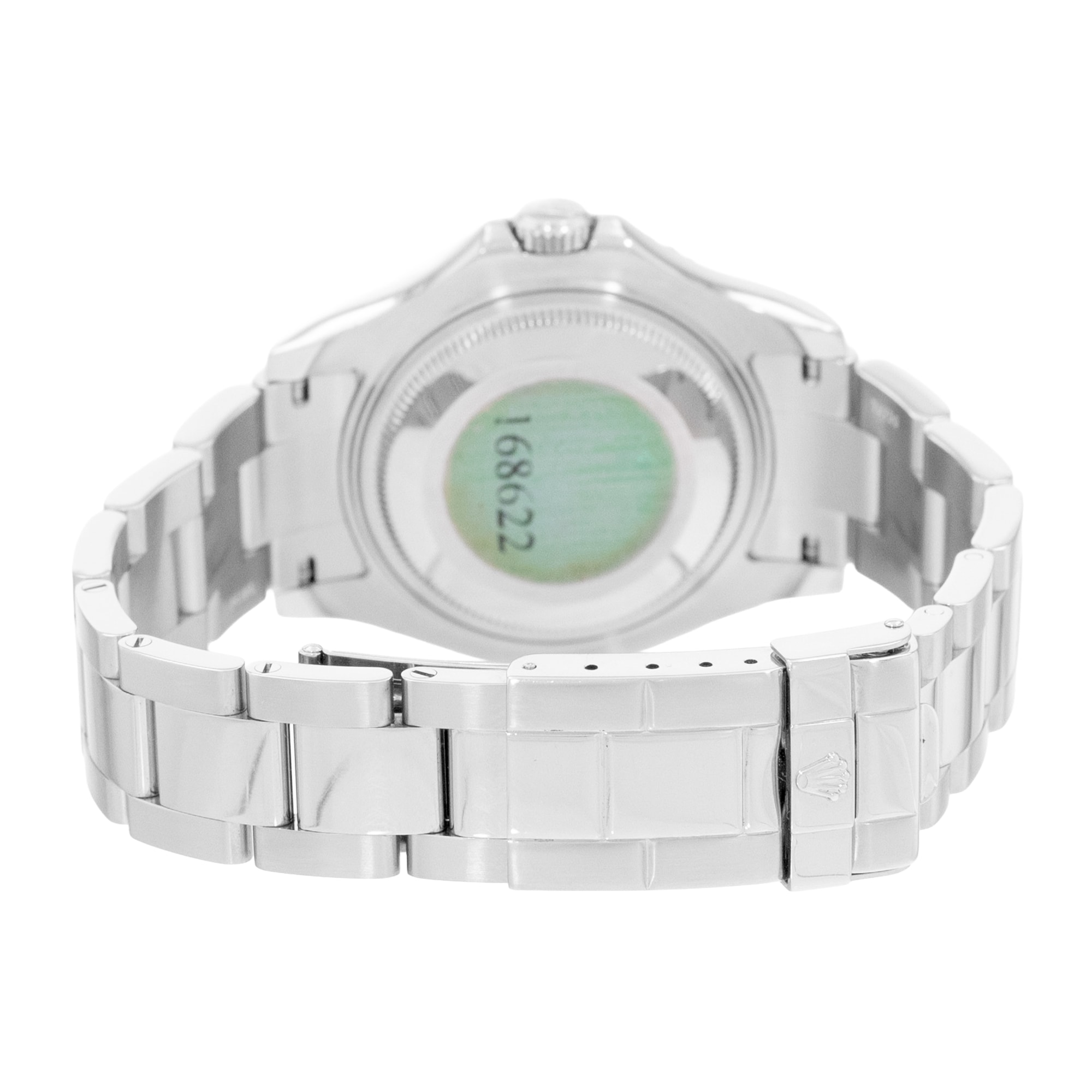 Rolex Yacht-Master 35 168622 Silver Dial Steel Mens Watch