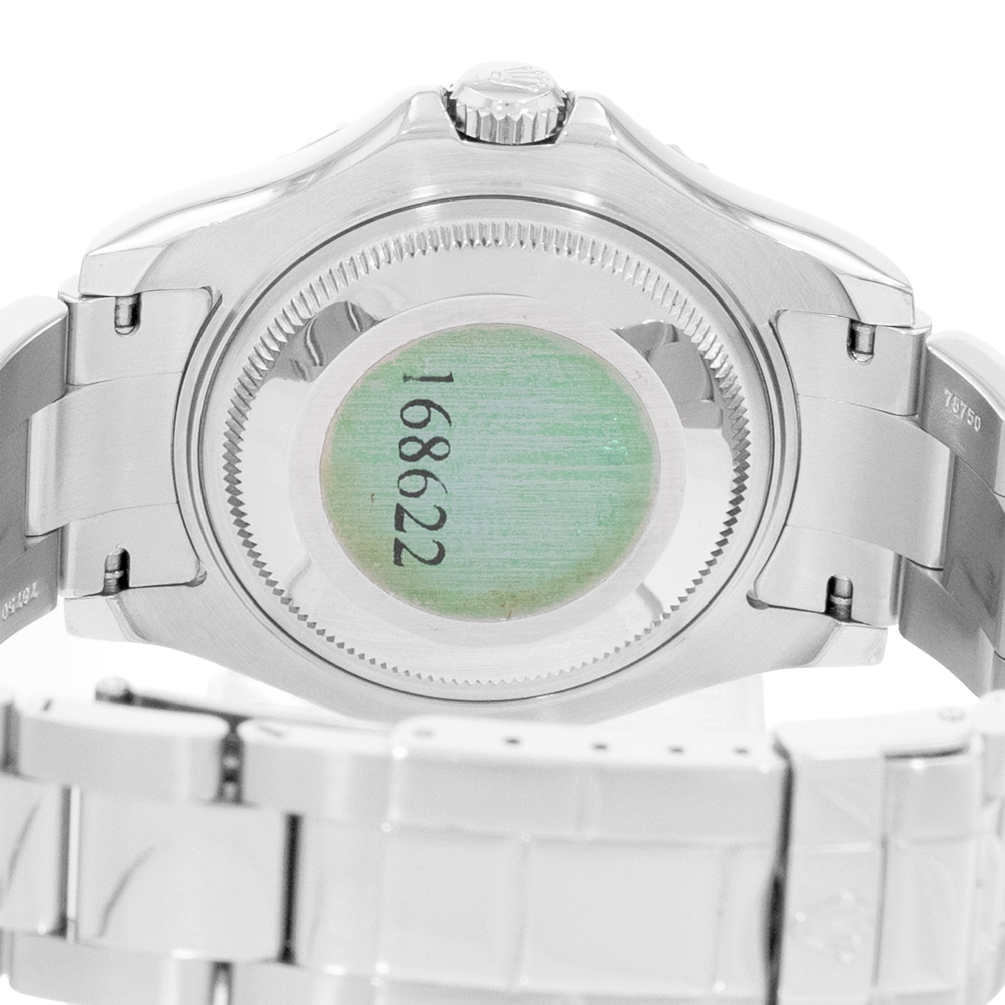Rolex Yacht-Master 35 168622 Silver Dial Steel Mens Watch