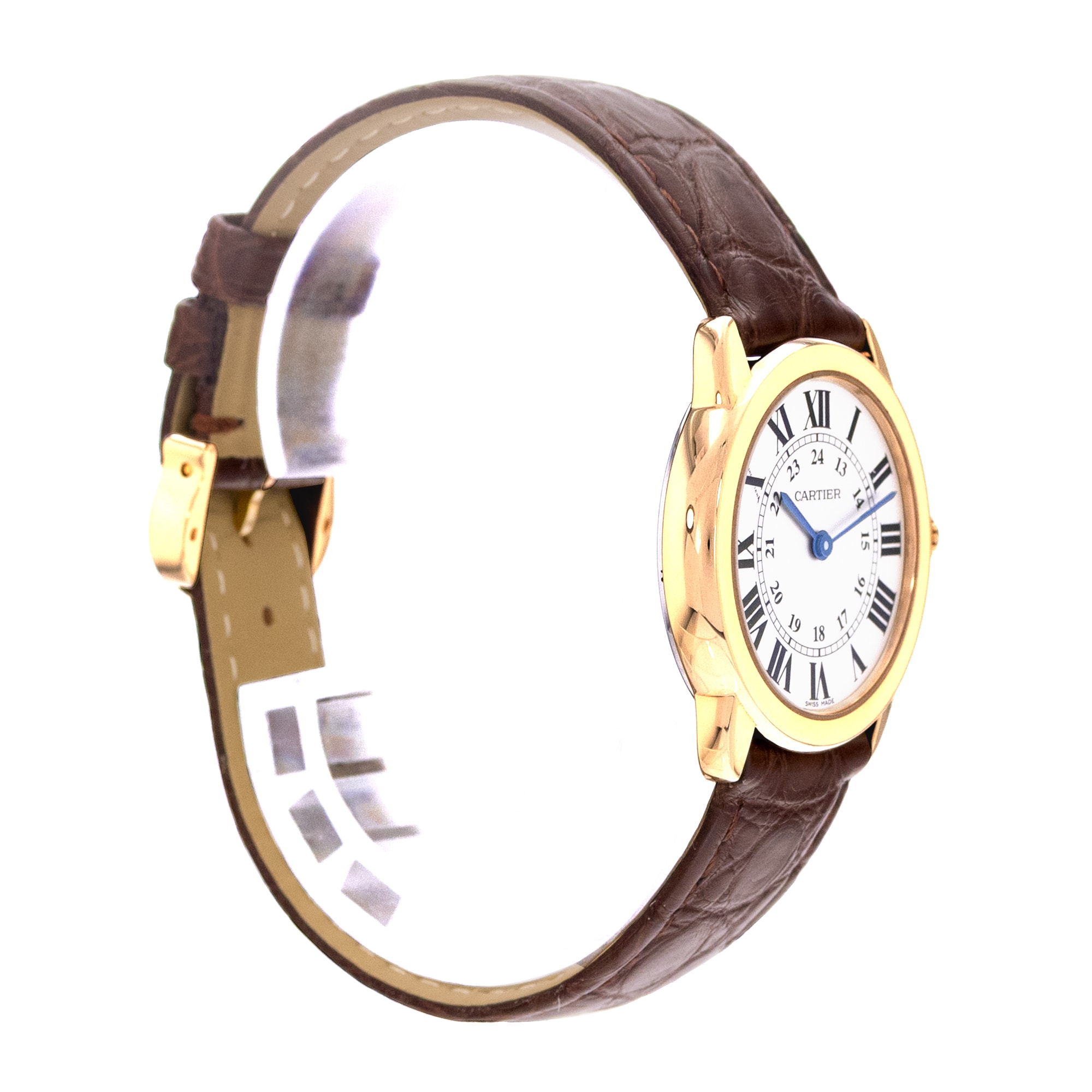 Cartier Ronde Solo de Cartier W6700355 2987 29mm Silver Yellow Gold Ladies Watch