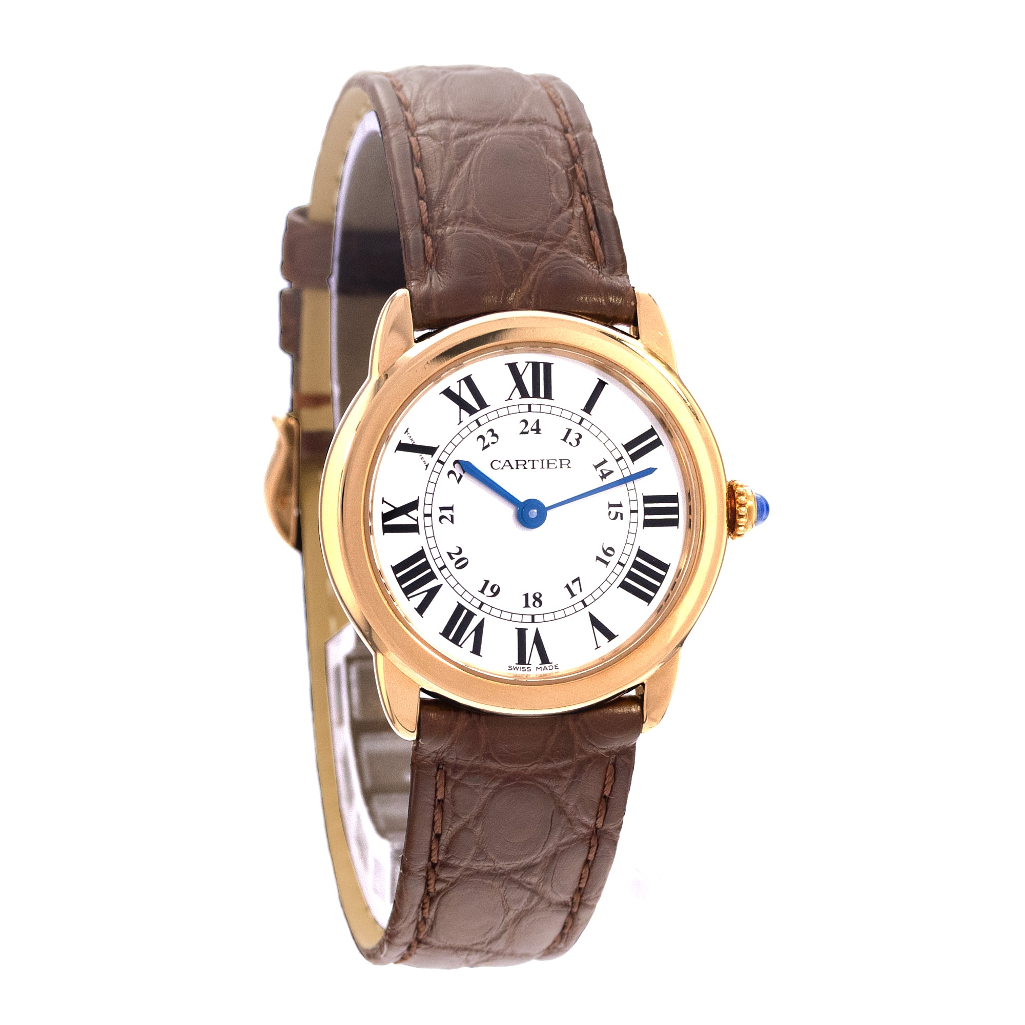 Cartier Ronde Solo de Cartier W6700355 2987 29mm Silver Yellow Gold Ladies Watch