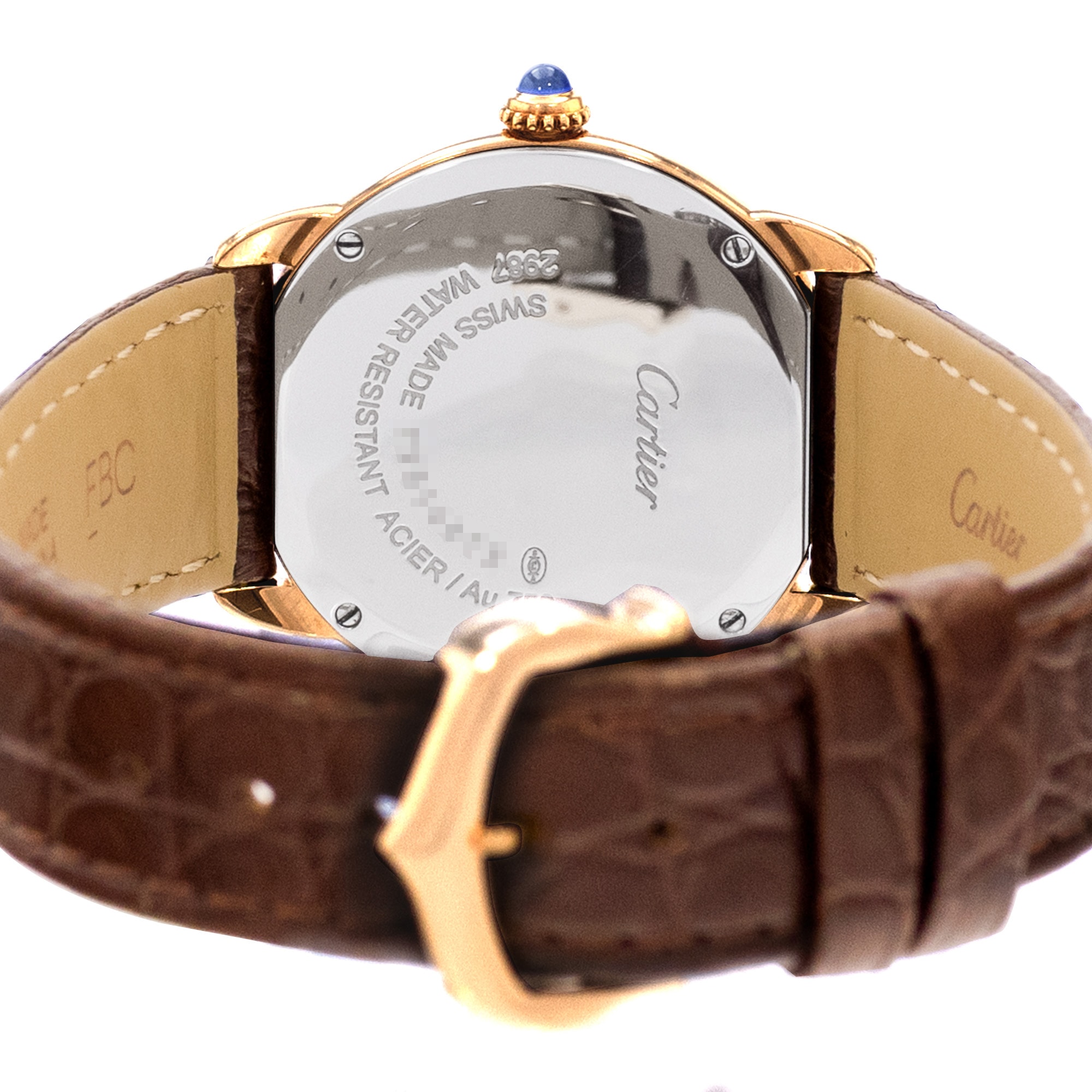 Cartier Ronde Solo de Cartier W6700355 2987 29mm Silver Yellow Gold Ladies Watch