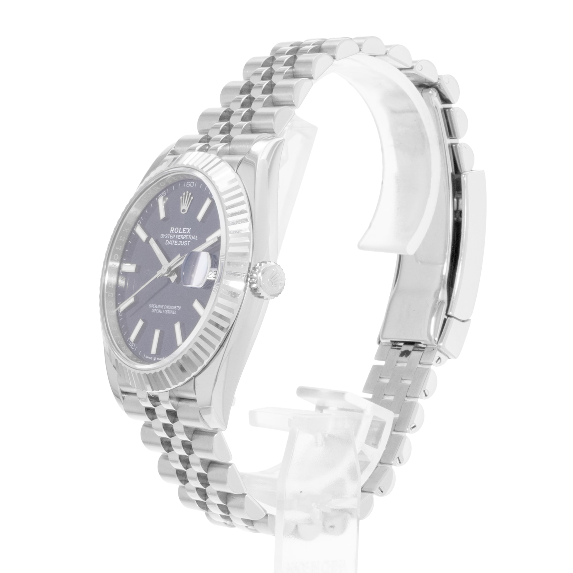 Rolex Datejust 41 126334 Blue Dial Steel Mens Watch Box Card