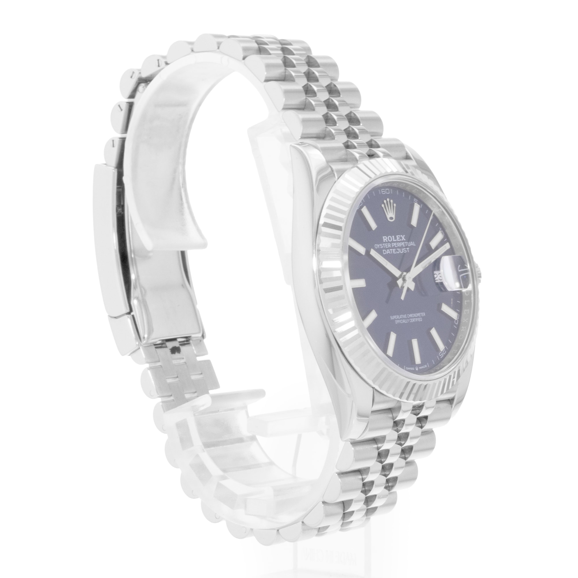 Rolex Datejust 41 126334 Blue Dial Steel Mens Watch Box Card