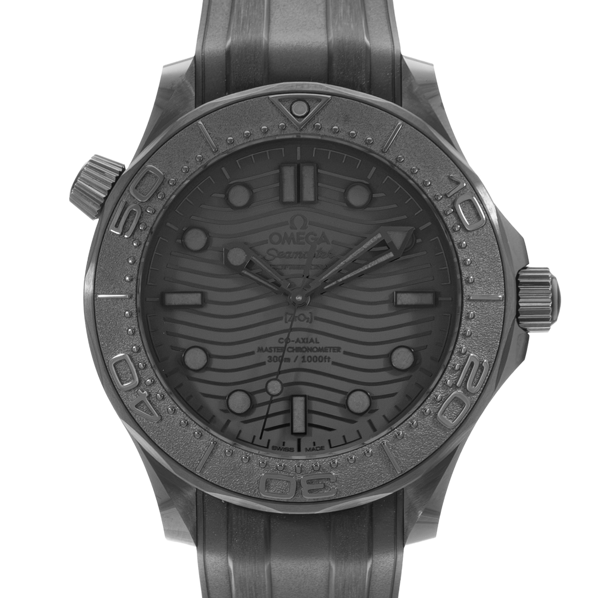 Omega Seamaster Diver 300 M 210.92.44.20.01.003 Black Ceramic Mens Watch
