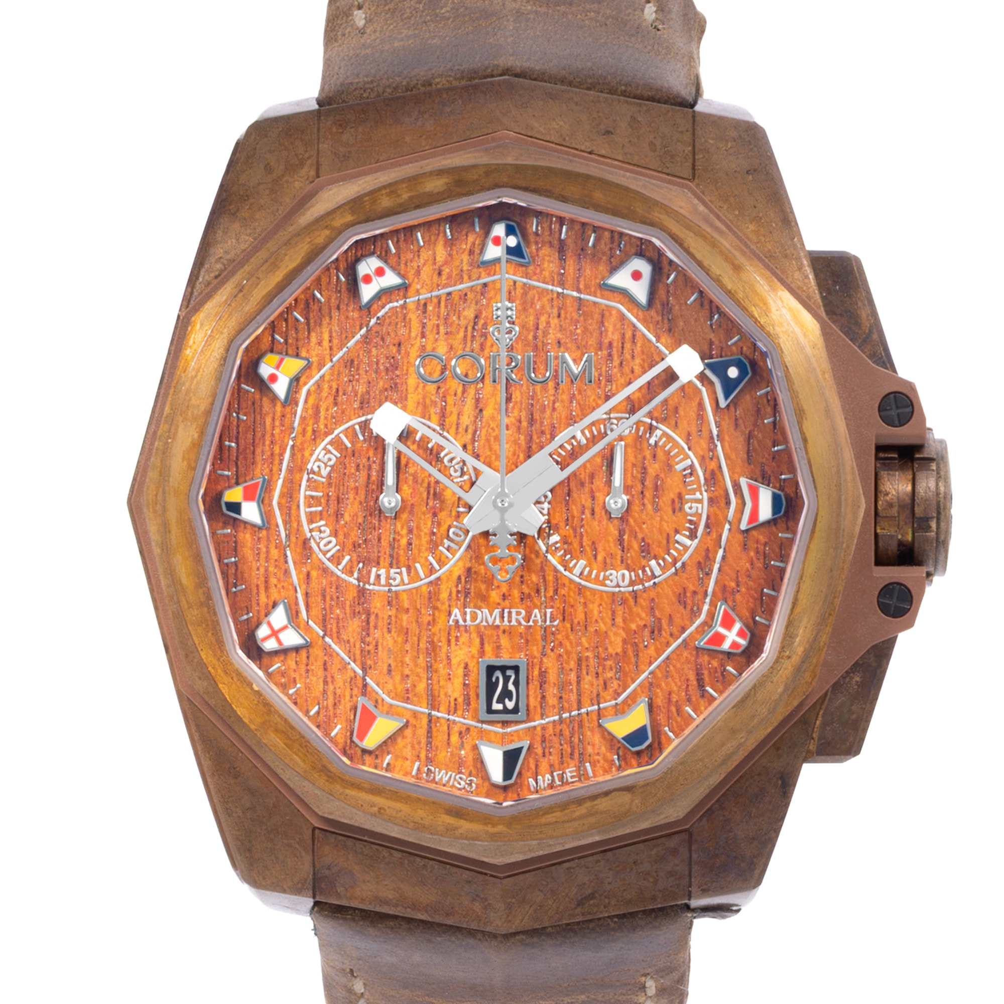 Corum Admiral AC1-45 113.200.53/0F62 AW01 45mm Bronze Mens Watch Box Card