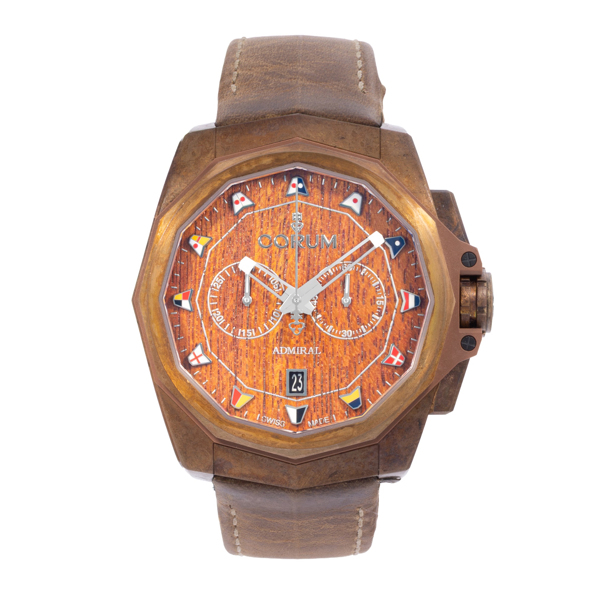 Corum Admiral AC1-45 113.200.53/0F62 AW01 45mm Bronze Mens Watch Box Card