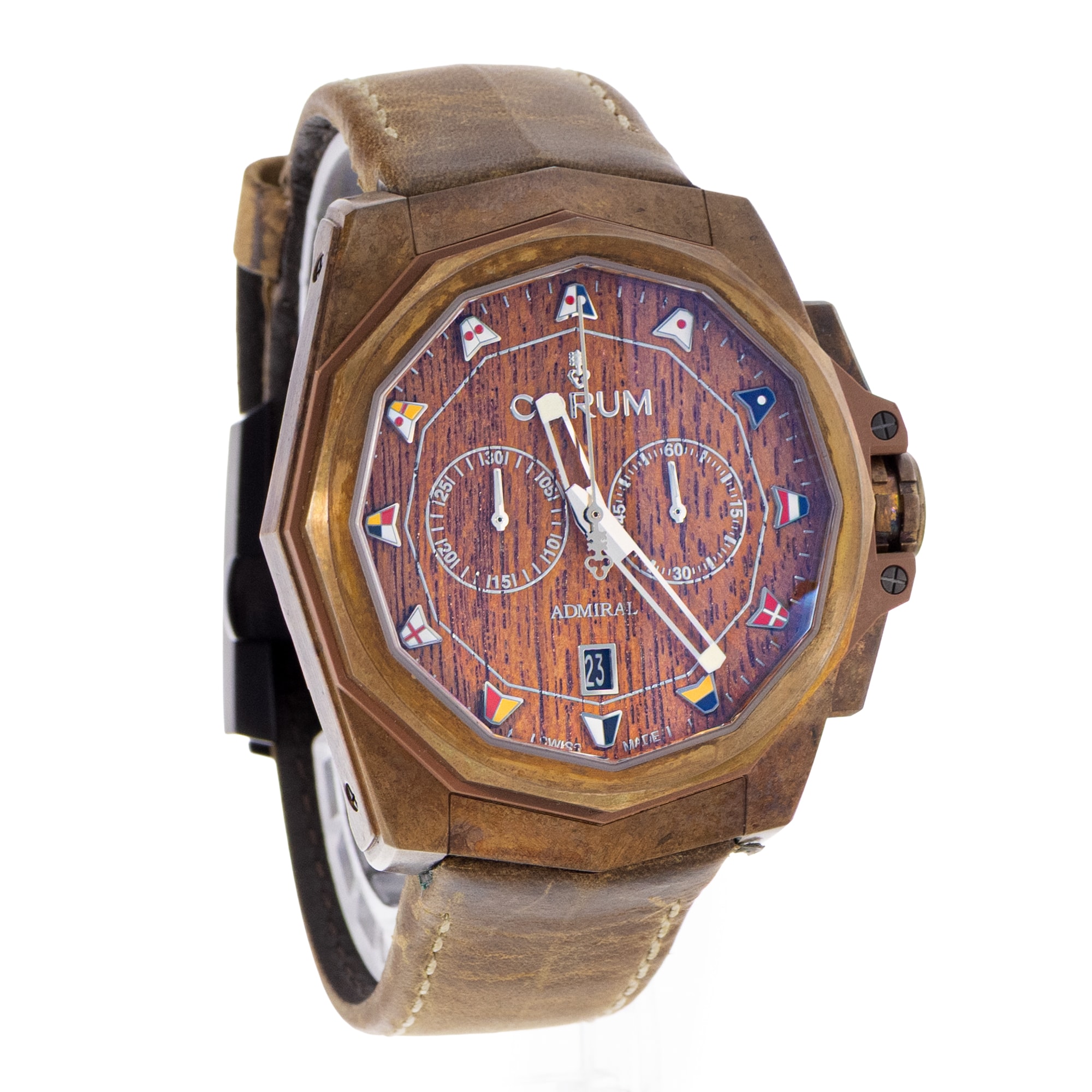Corum Admiral AC1-45 113.200.53/0F62 AW01 45mm Bronze Mens Watch Box Card