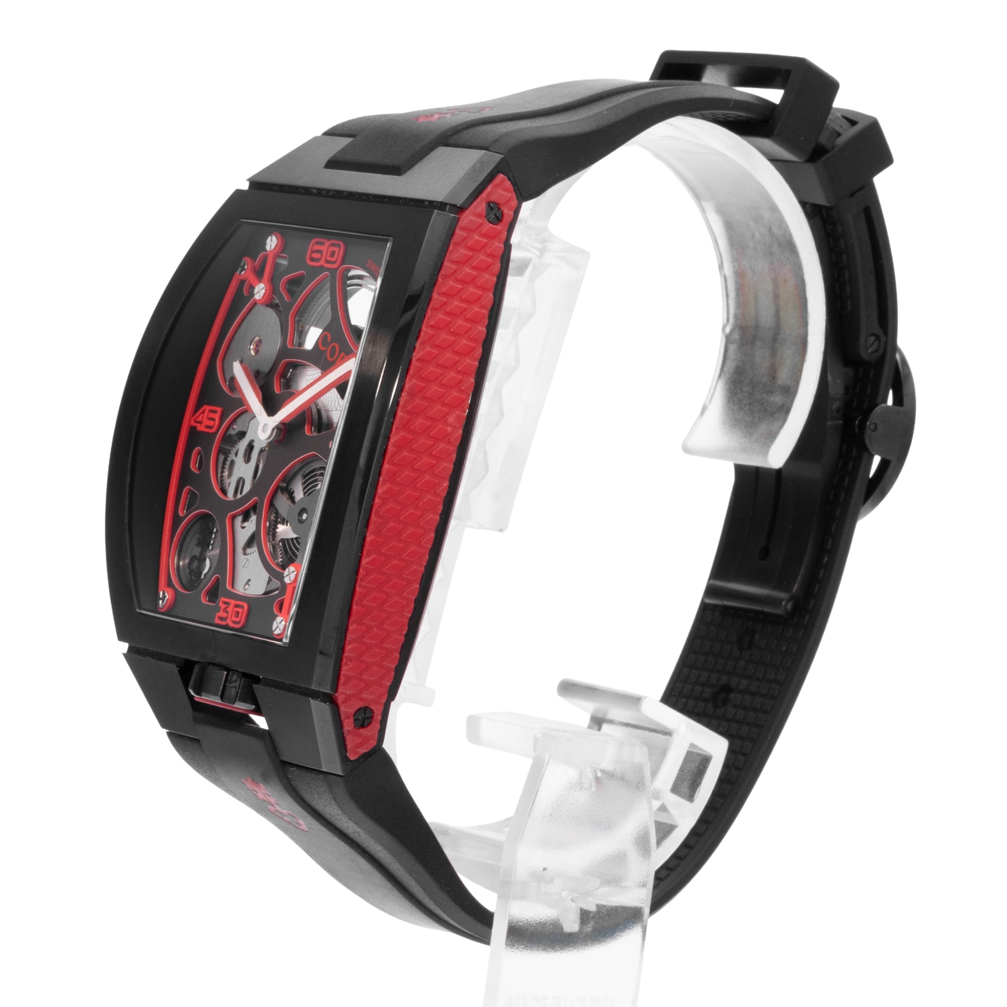 Corum Lab 01 Z1410/03860 40mm Skeleton Titanium Black DLC Mens Watch Box Card