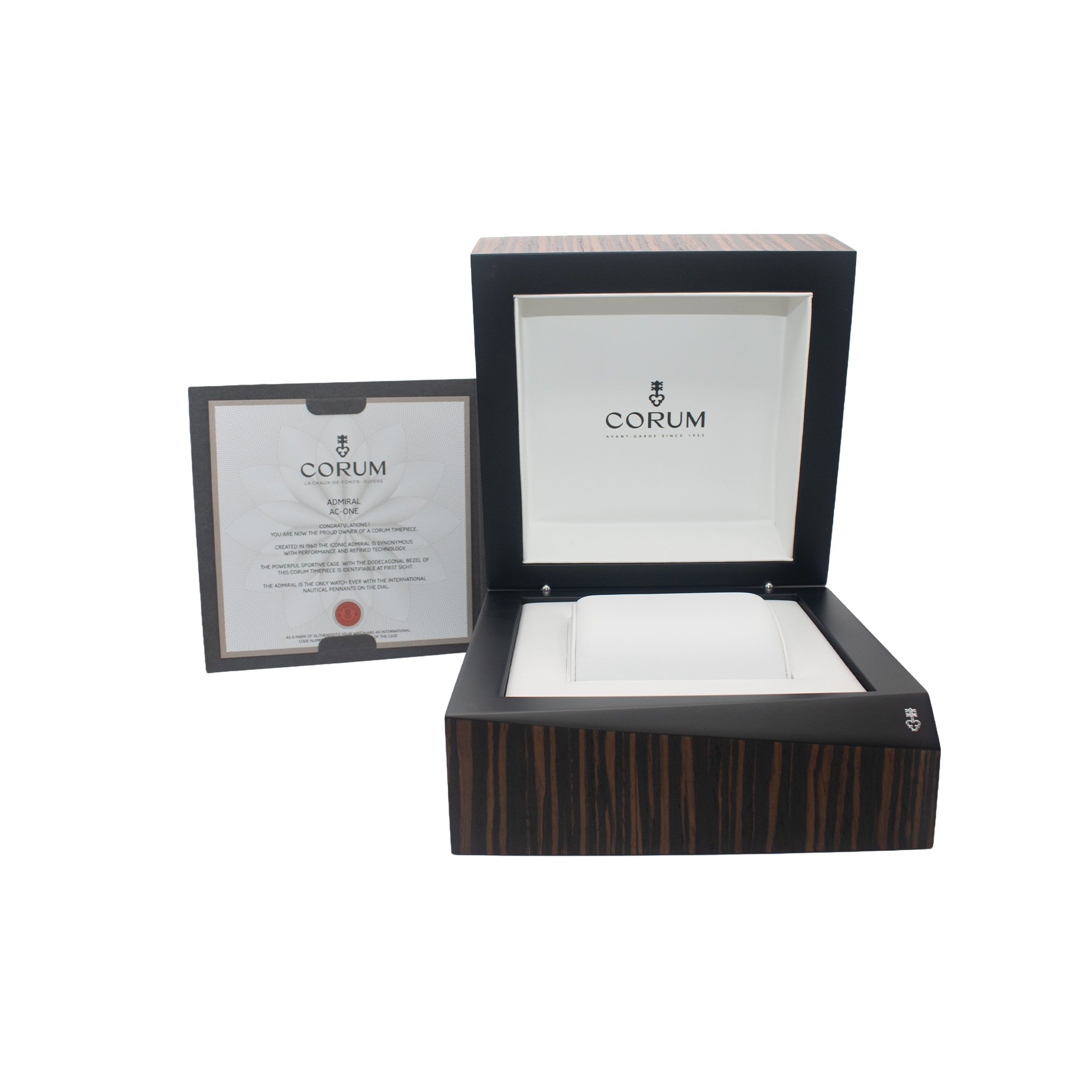 Corum Admiral AC-1 45 132.201.04/V29 AA01 45mm Titanium Mens Watch Box Card