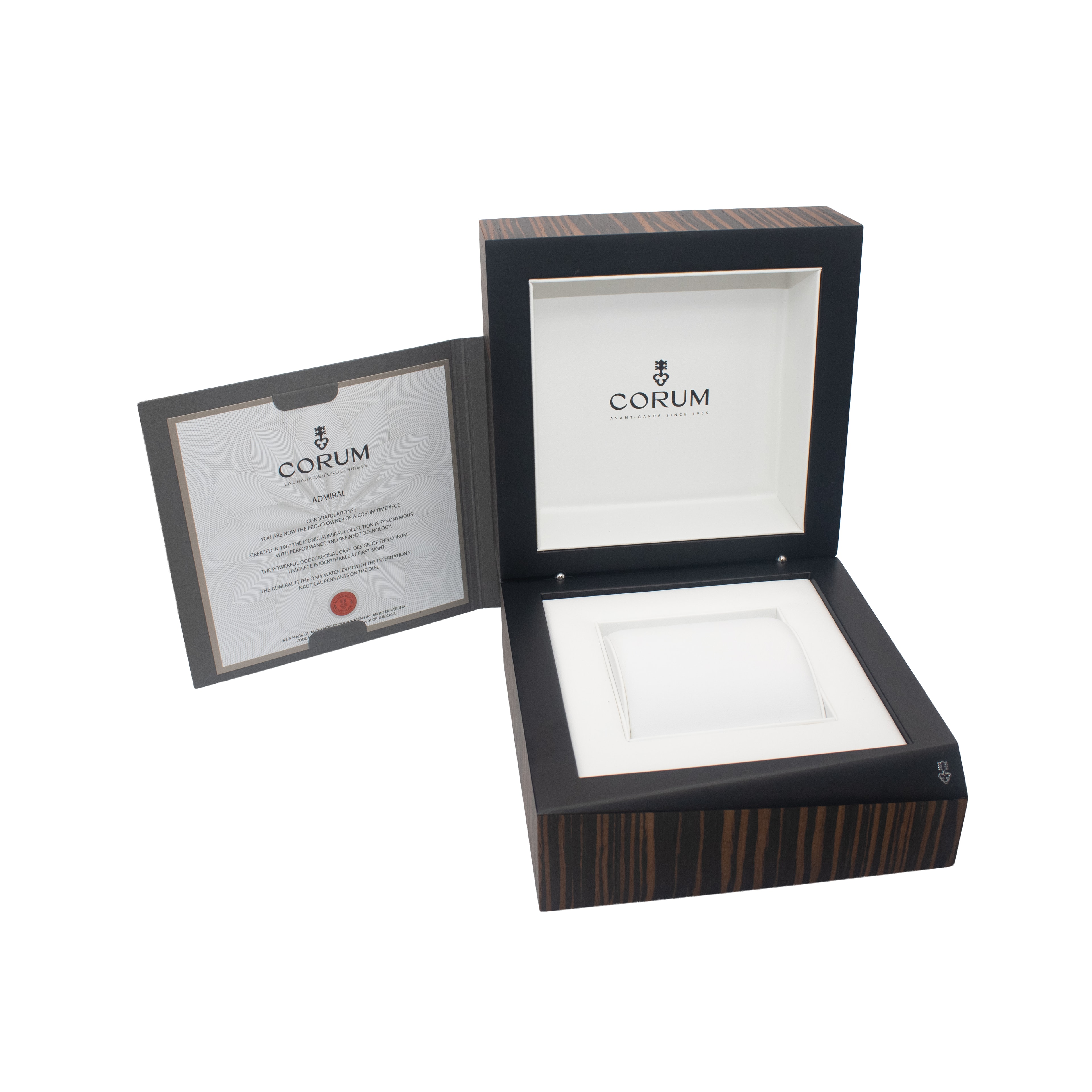 Corum Admiral Legend 984.113.22/V705 WB12 42mm Blue Steel Mens Watch Box Card