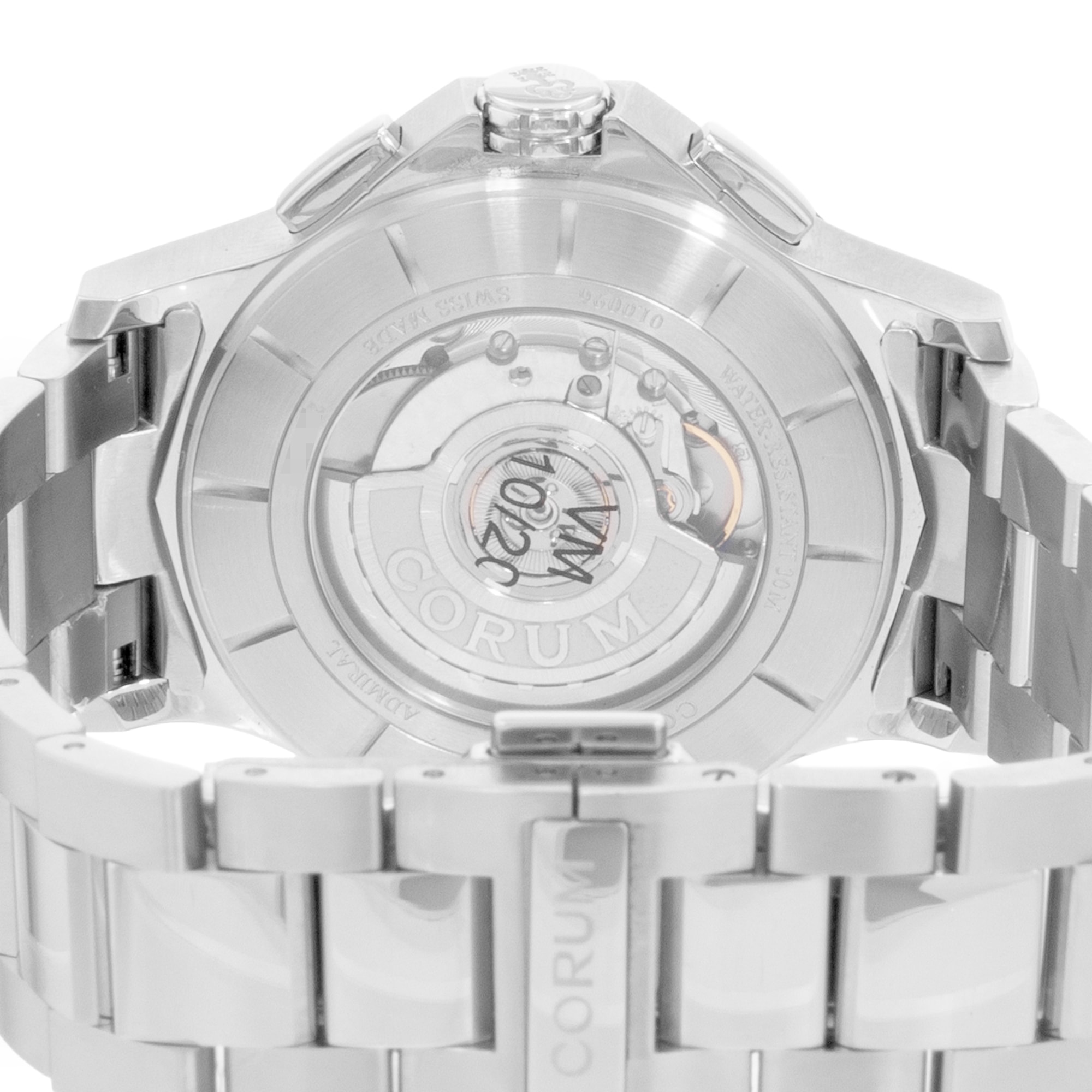 Corum Admiral Legend 984.113.22/V705 WB12 42mm Blue Steel Mens Watch Box Card
