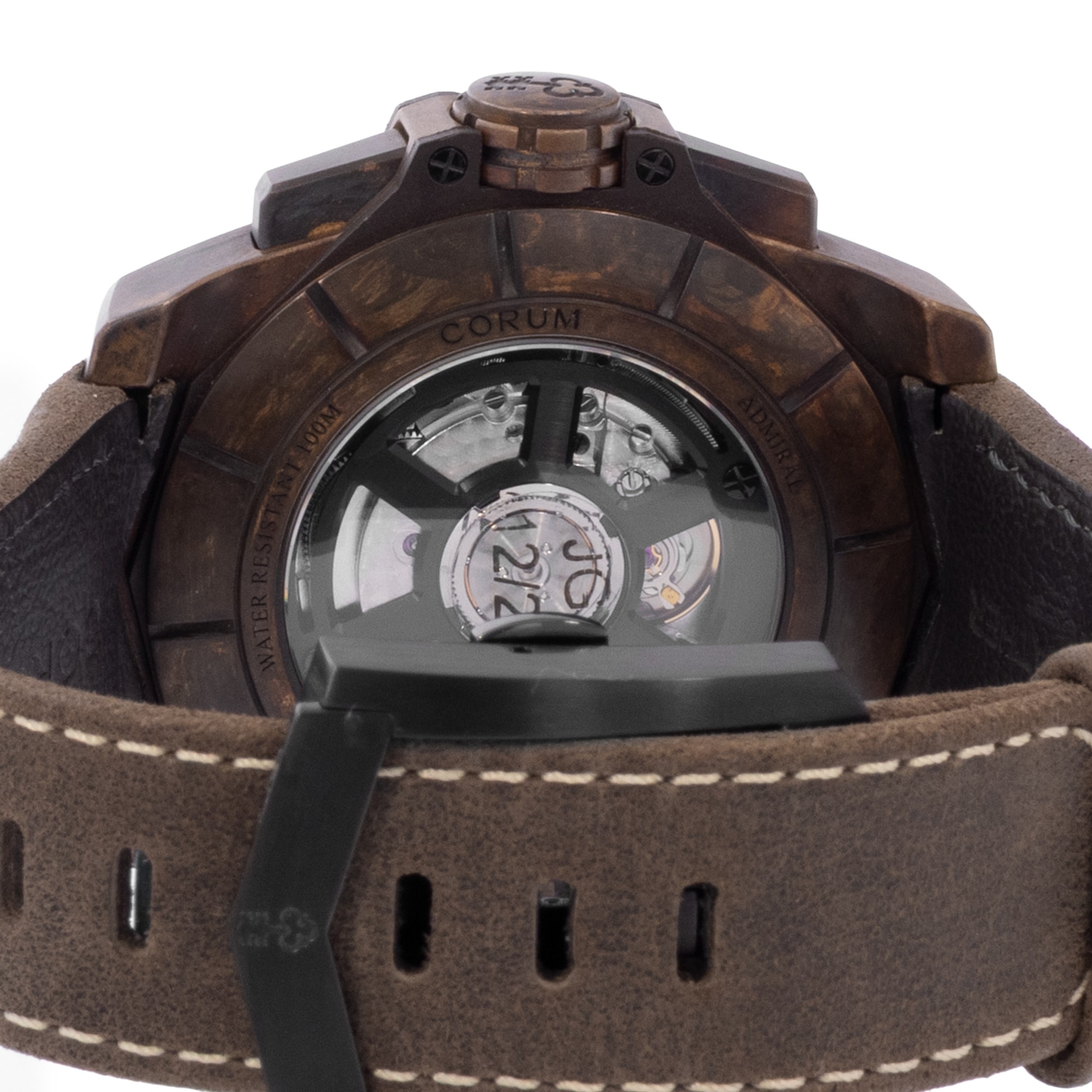Corum Admiral AC1-45 116.200.53/0F62 BR01 Brown Dial Bronze Mens Watch Box Card