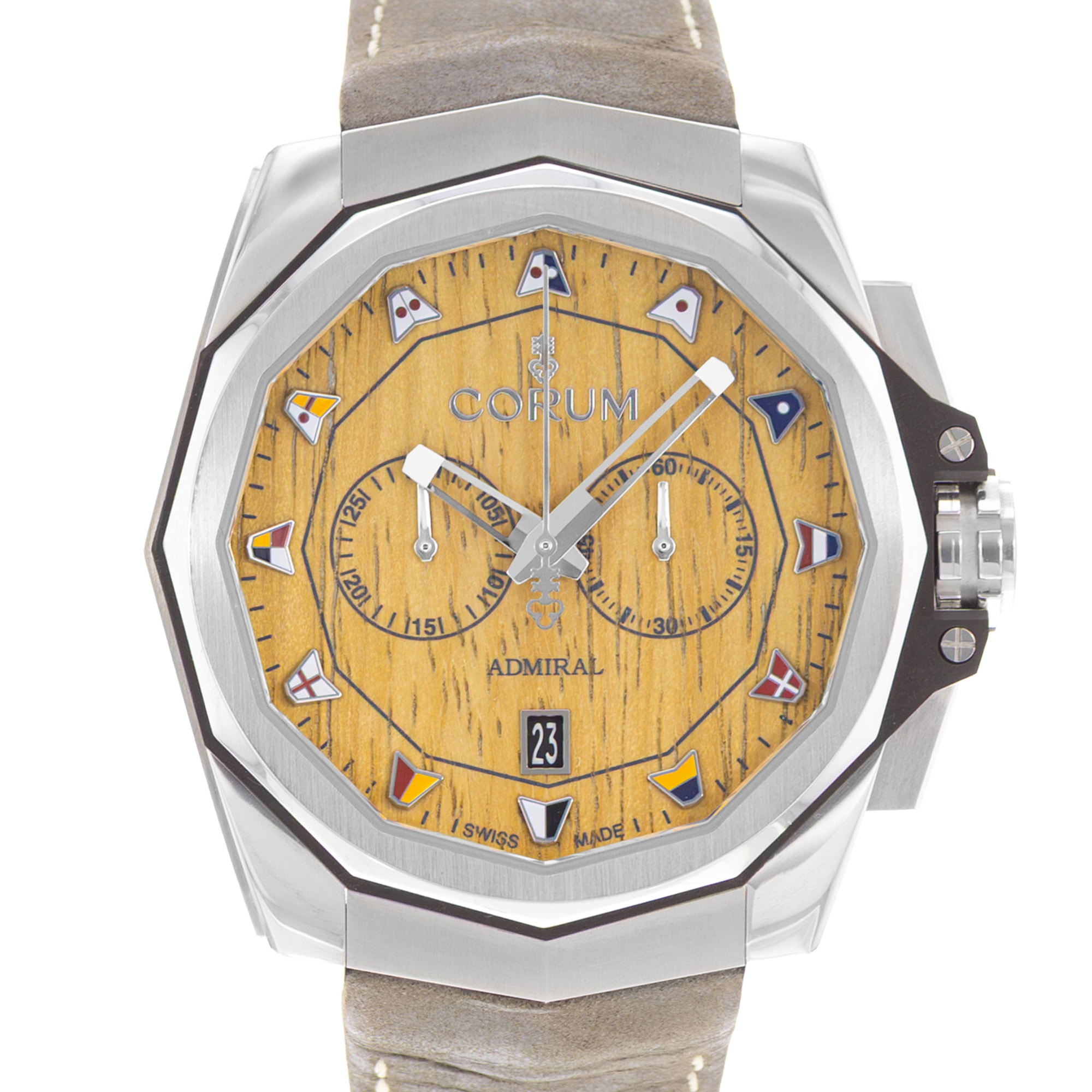 Corum Admiral 116.101.20/0F62 AW02 45mm Steel Mens Watch Box Card