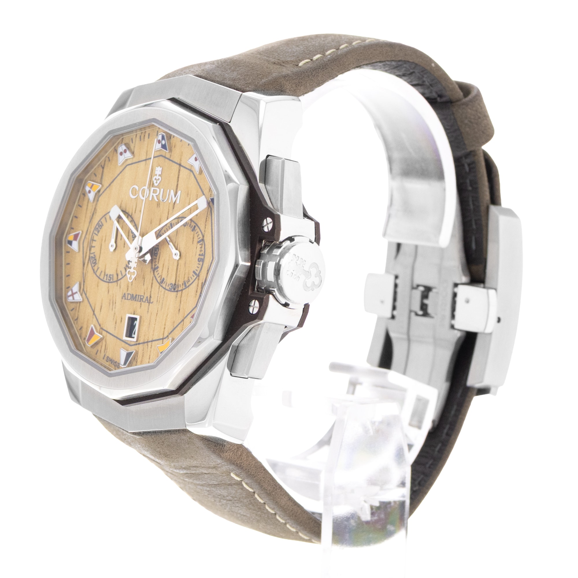 Corum Admiral 116.101.20/0F62 AW02 45mm Steel Mens Watch Box Card