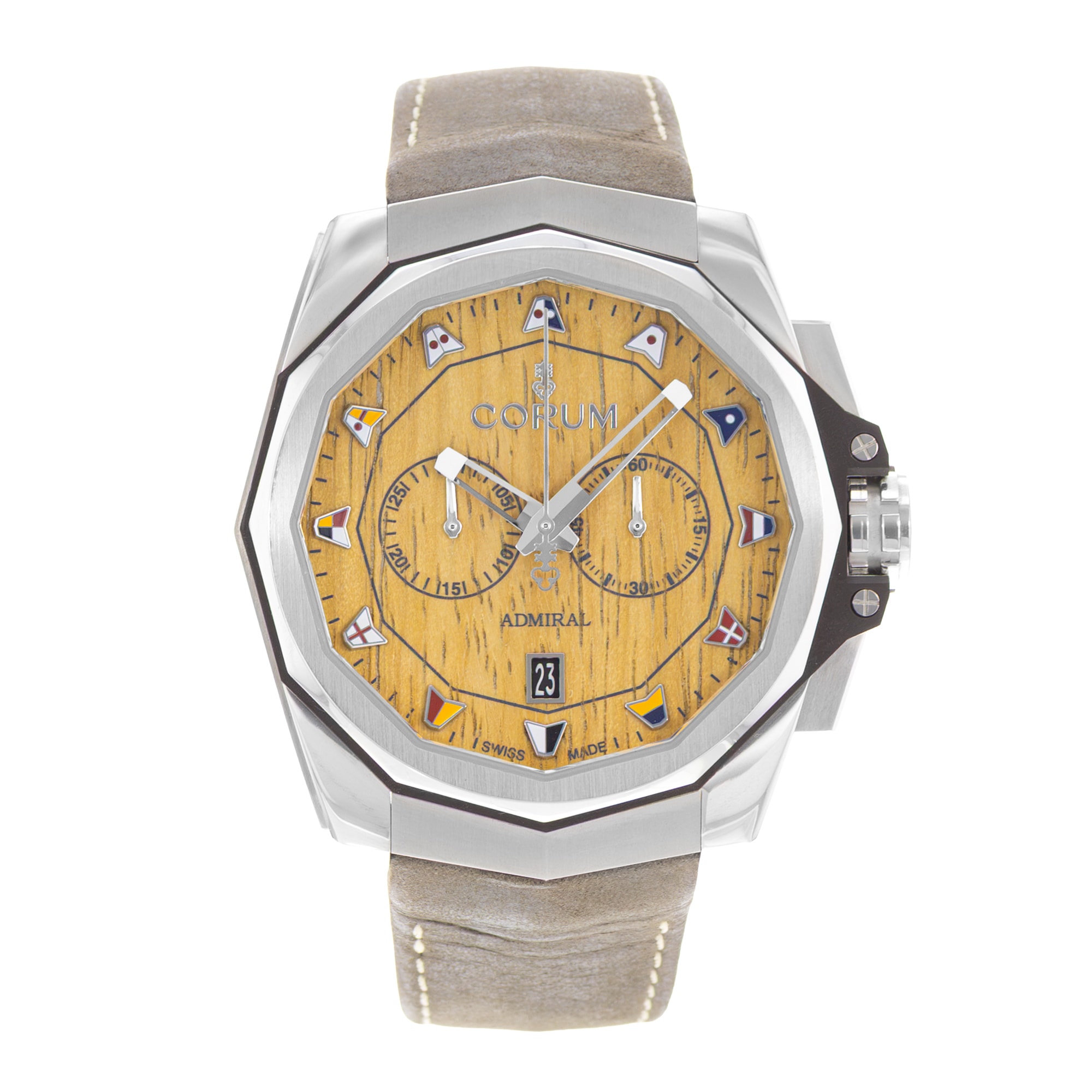 Corum Admiral 116.101.20/0F62 AW02 45mm Steel Mens Watch Box Card